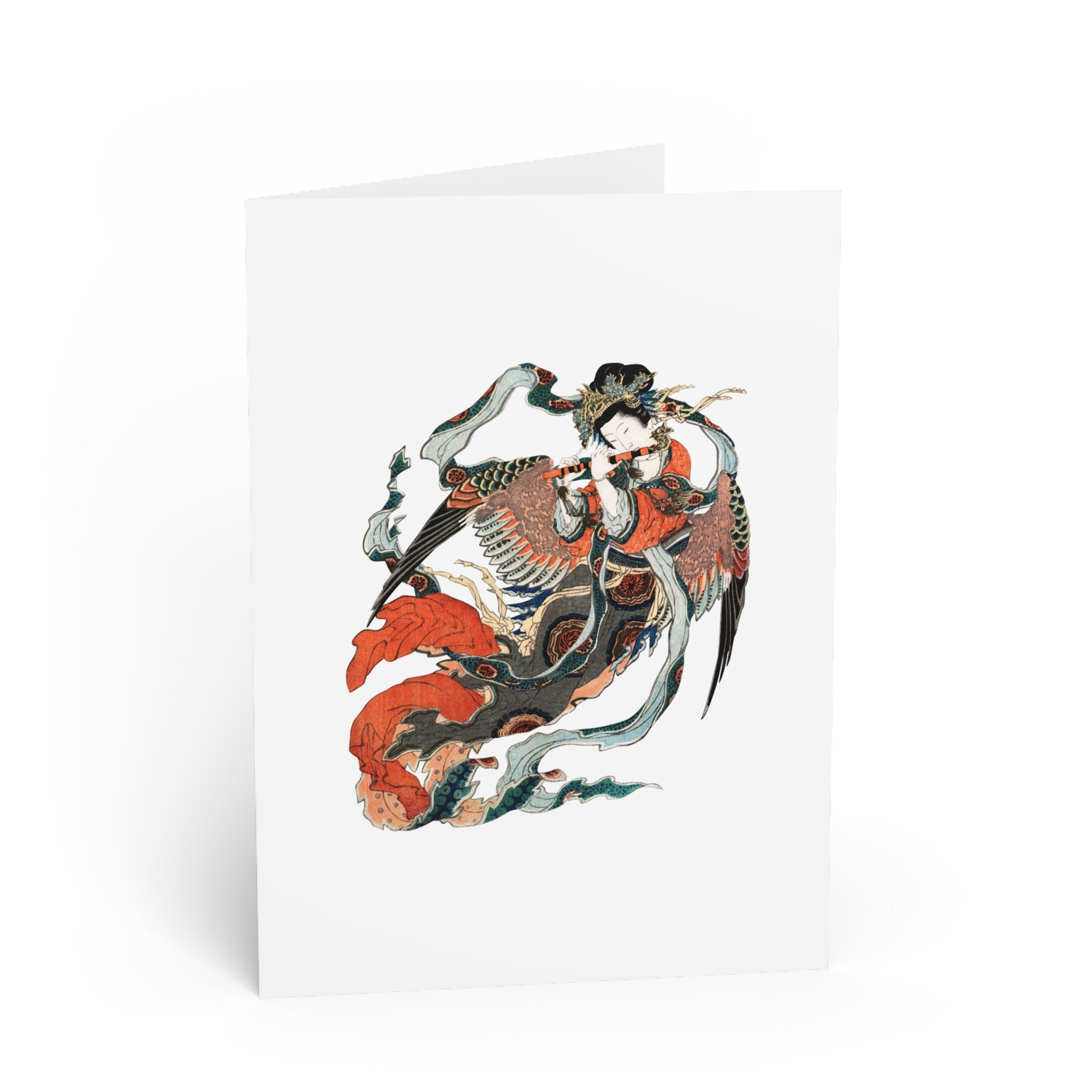 Karyōbinga Greeting Card - Manga Hanga - 16465394390263962676