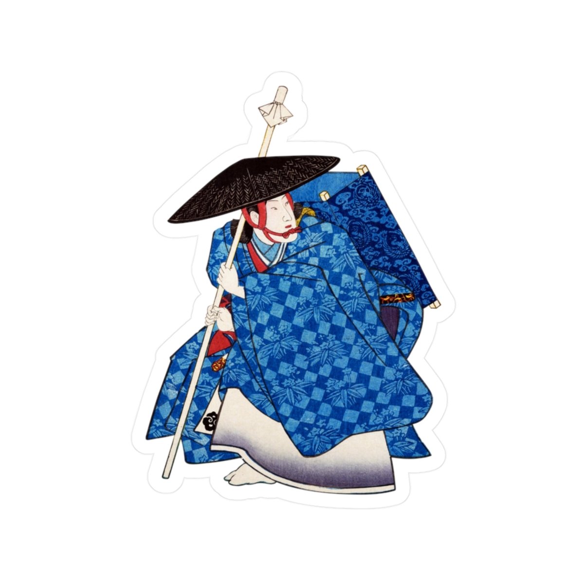 Minamoto Yoshitsune Sticker - Manga Hanga - 16103344646785178996