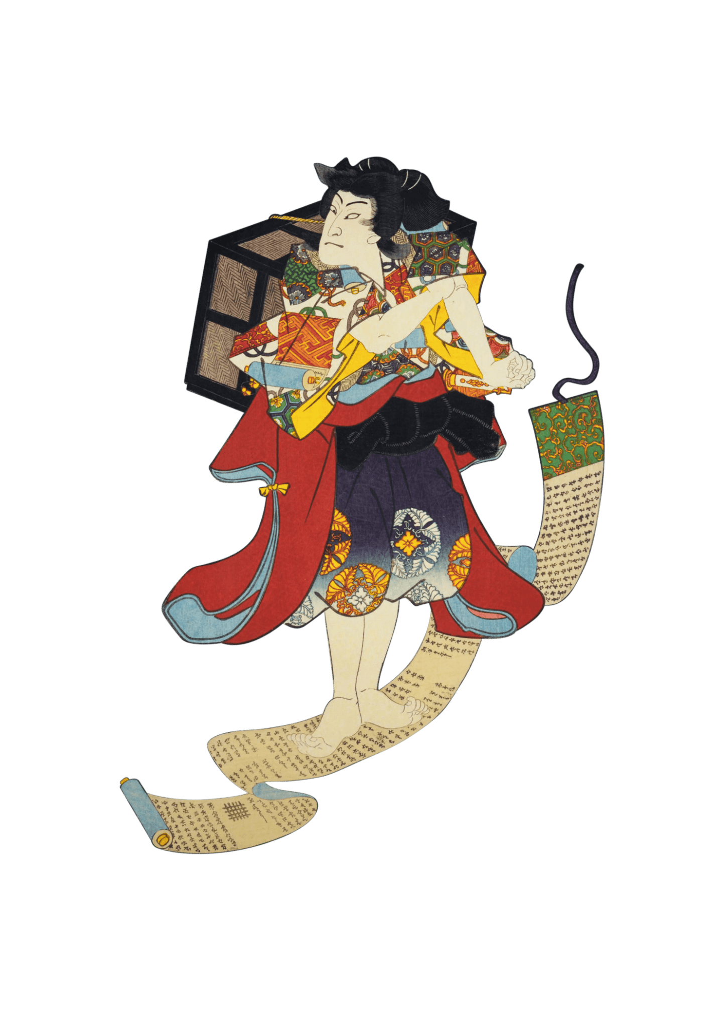 Manga Hanga - Long - sleeve - Sutewakamaru LS T-Shirt - 25053072324118113076