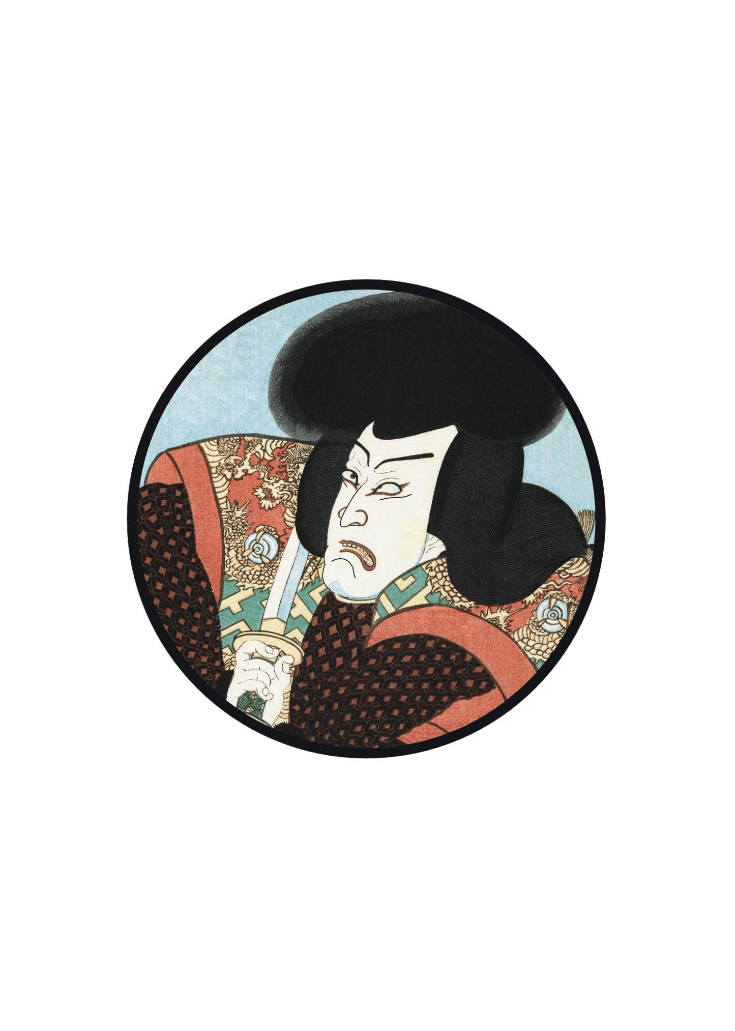 Manga Hanga - T-Shirt - Portrait of Nippon Daemon T-Shirt - Front - 31990040962001236955