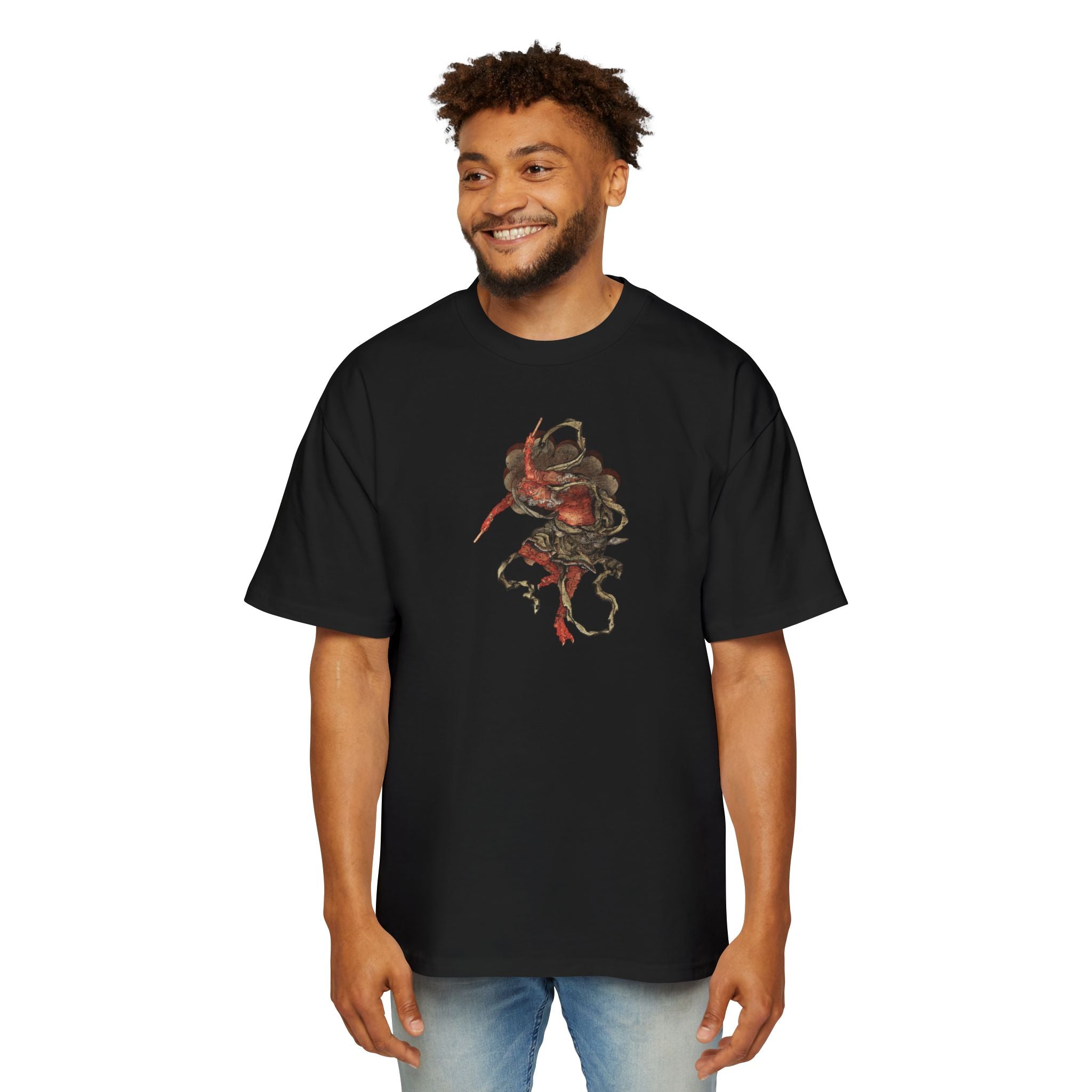 Raijin-zu Oversized T-Shirt | Japanese Ghost | Manga Hanga