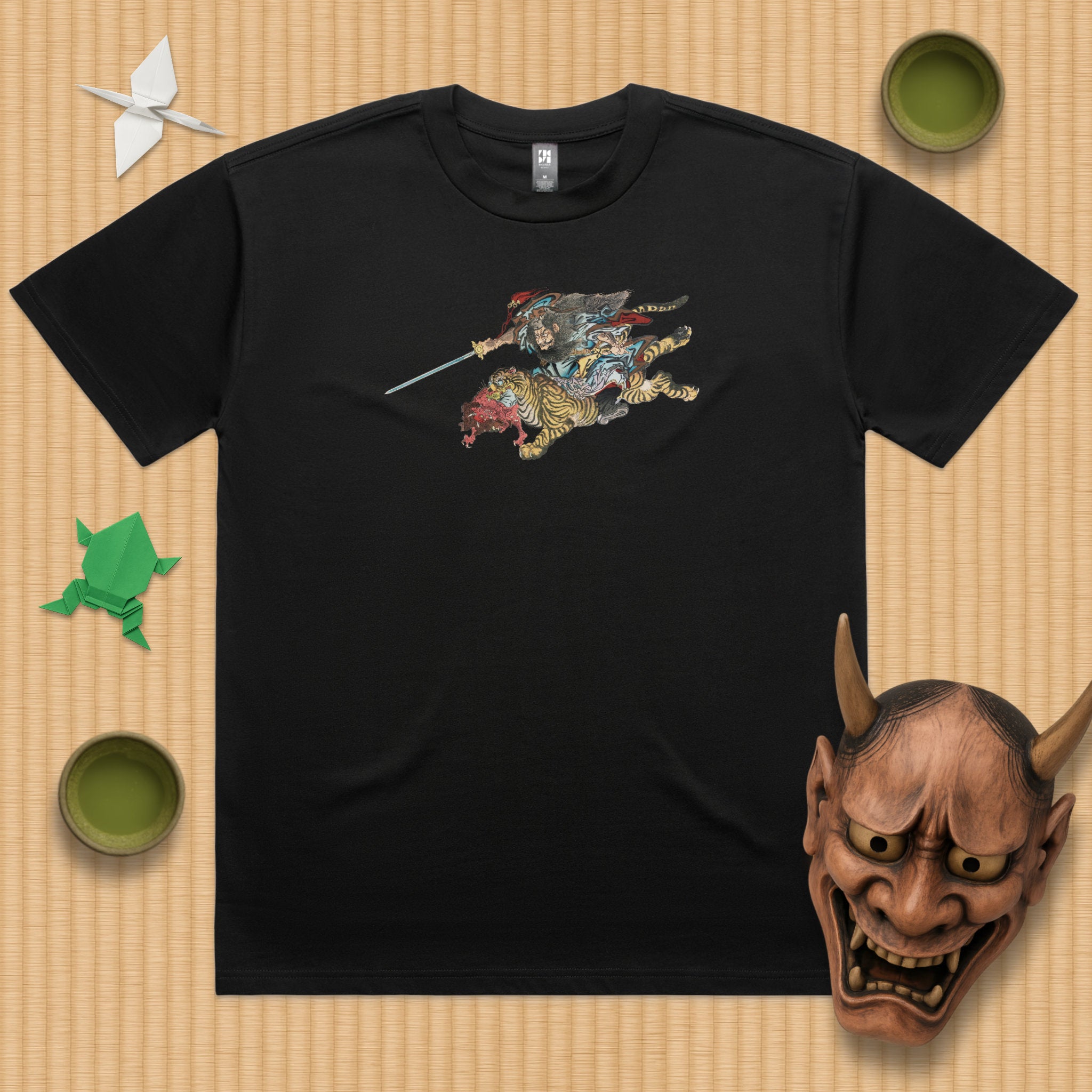 Shōki Riding a Tiger Oversized T-Shirt
