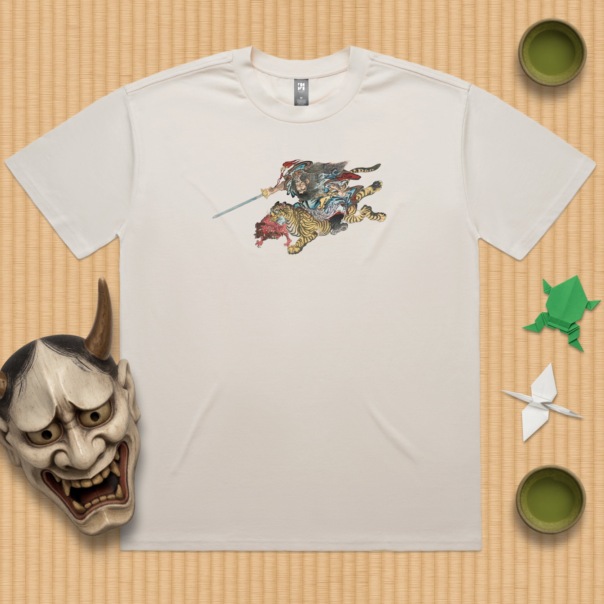 Shōki Riding a Tiger Oversized T-Shirt