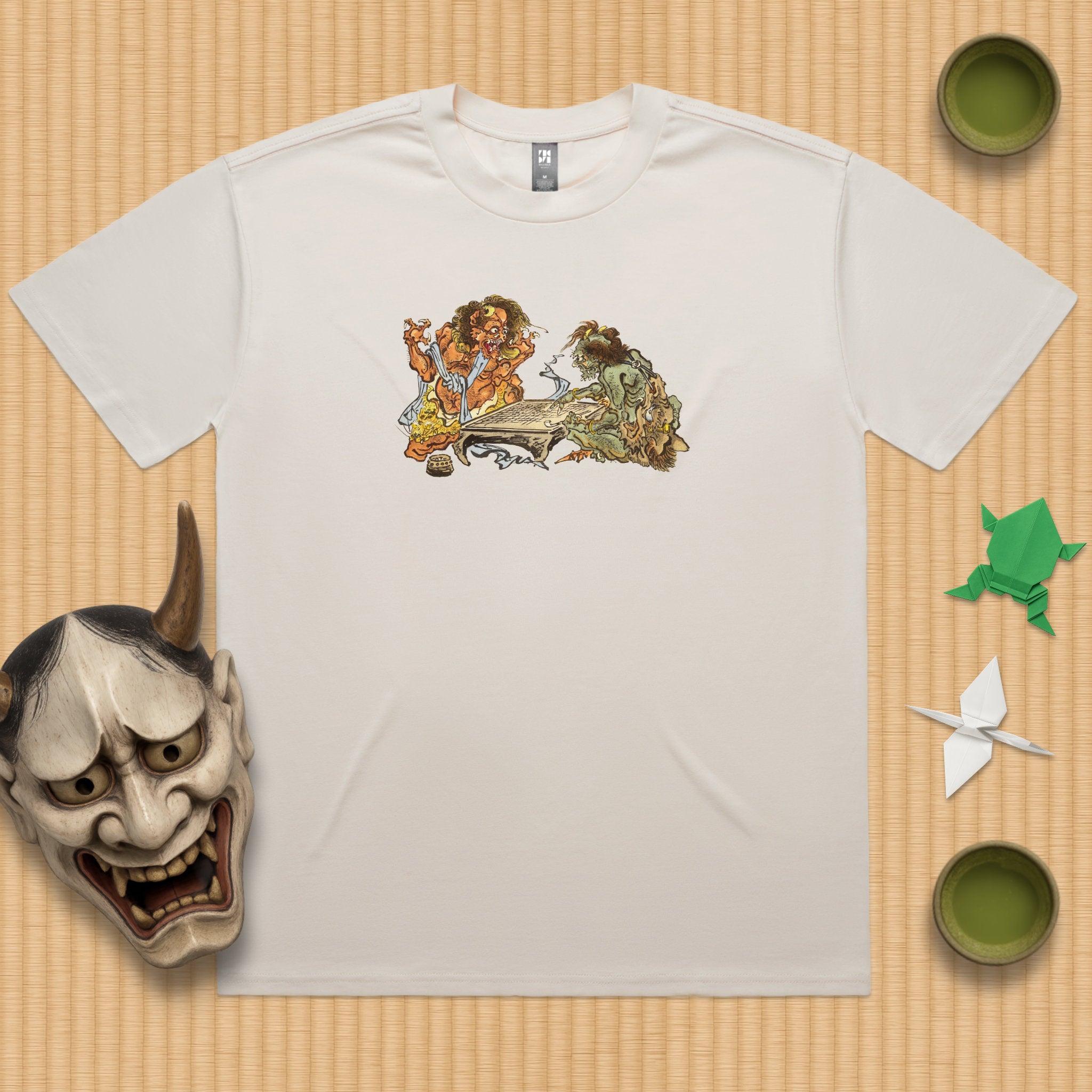 Demons playing Go Oversized T-Shirt