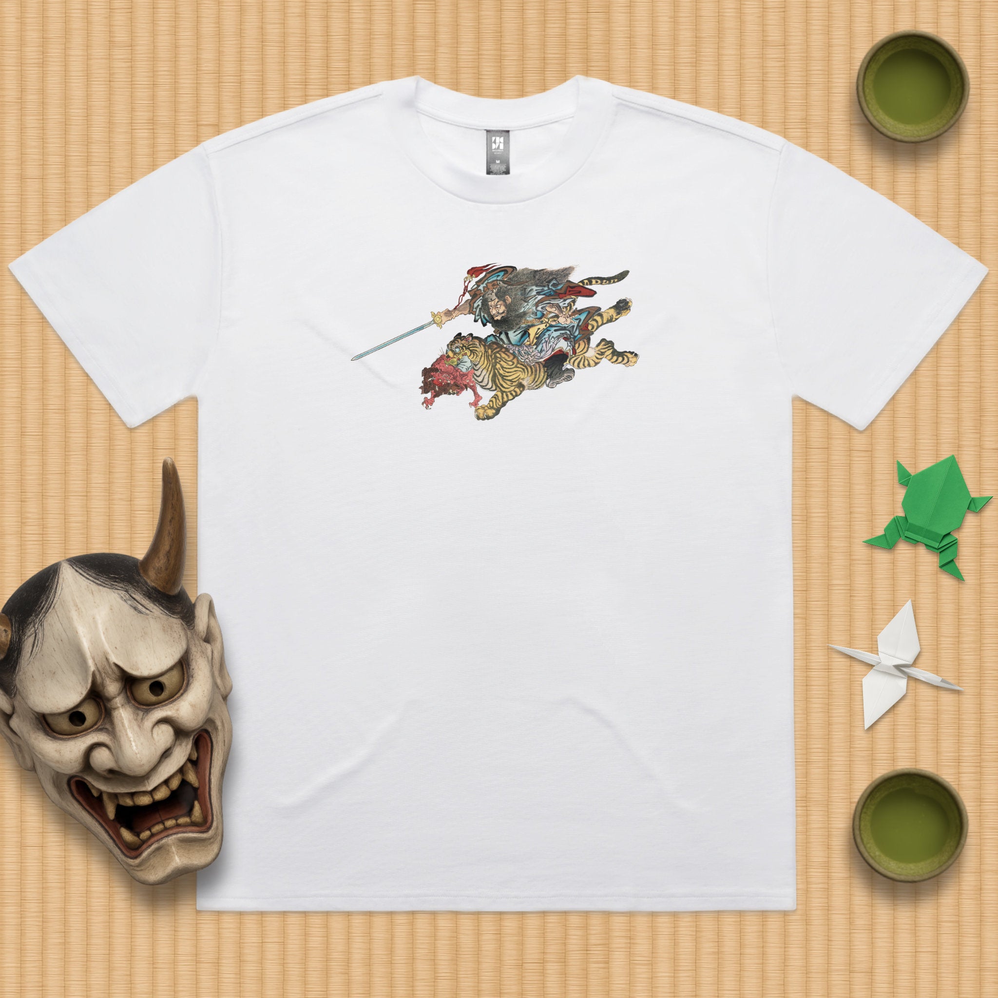 Shōki Riding a Tiger Oversized T-Shirt