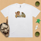 Demons playing Go Oversized T-Shirt