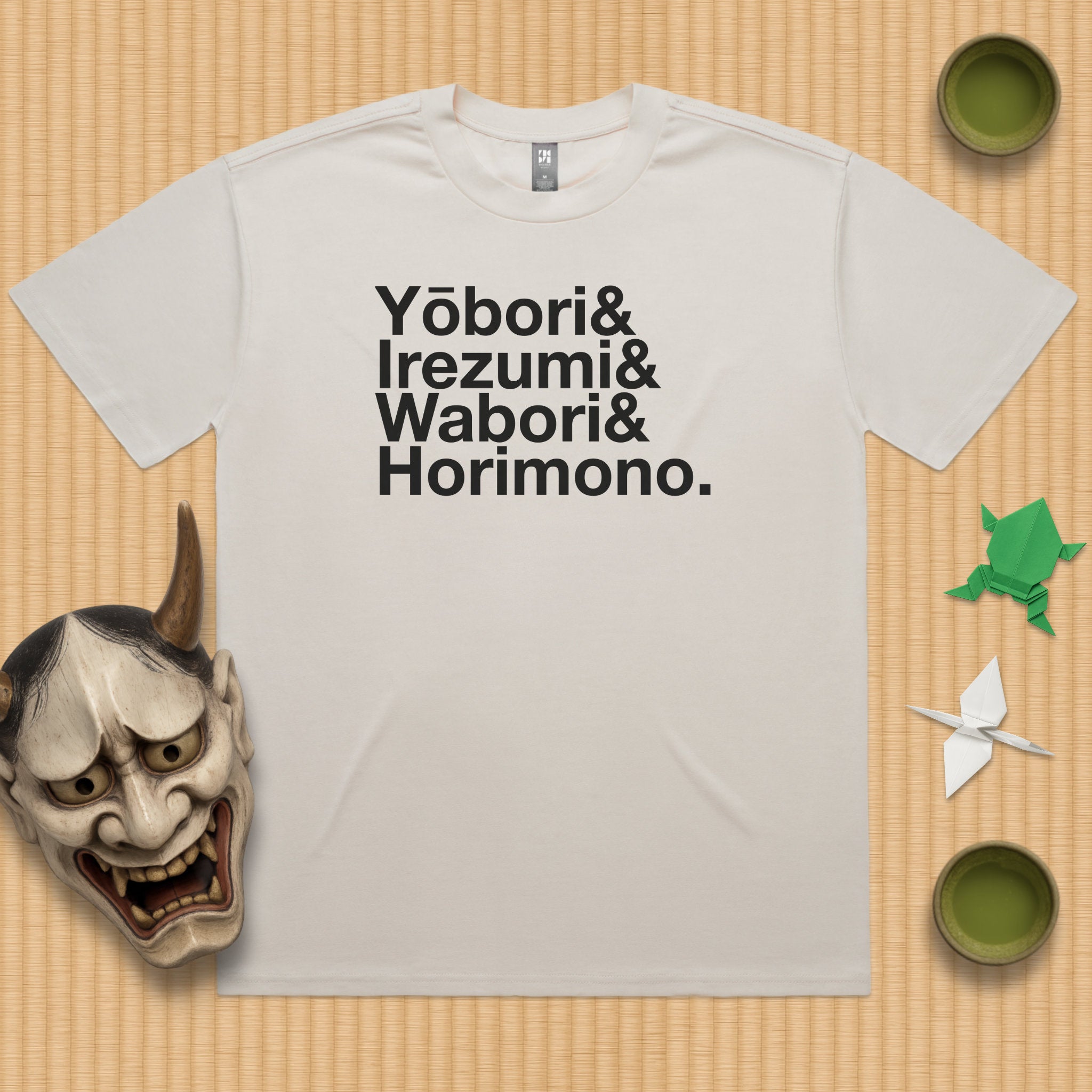 Japanese-style Tattoo Oversized T-Shirt (rōmaji)