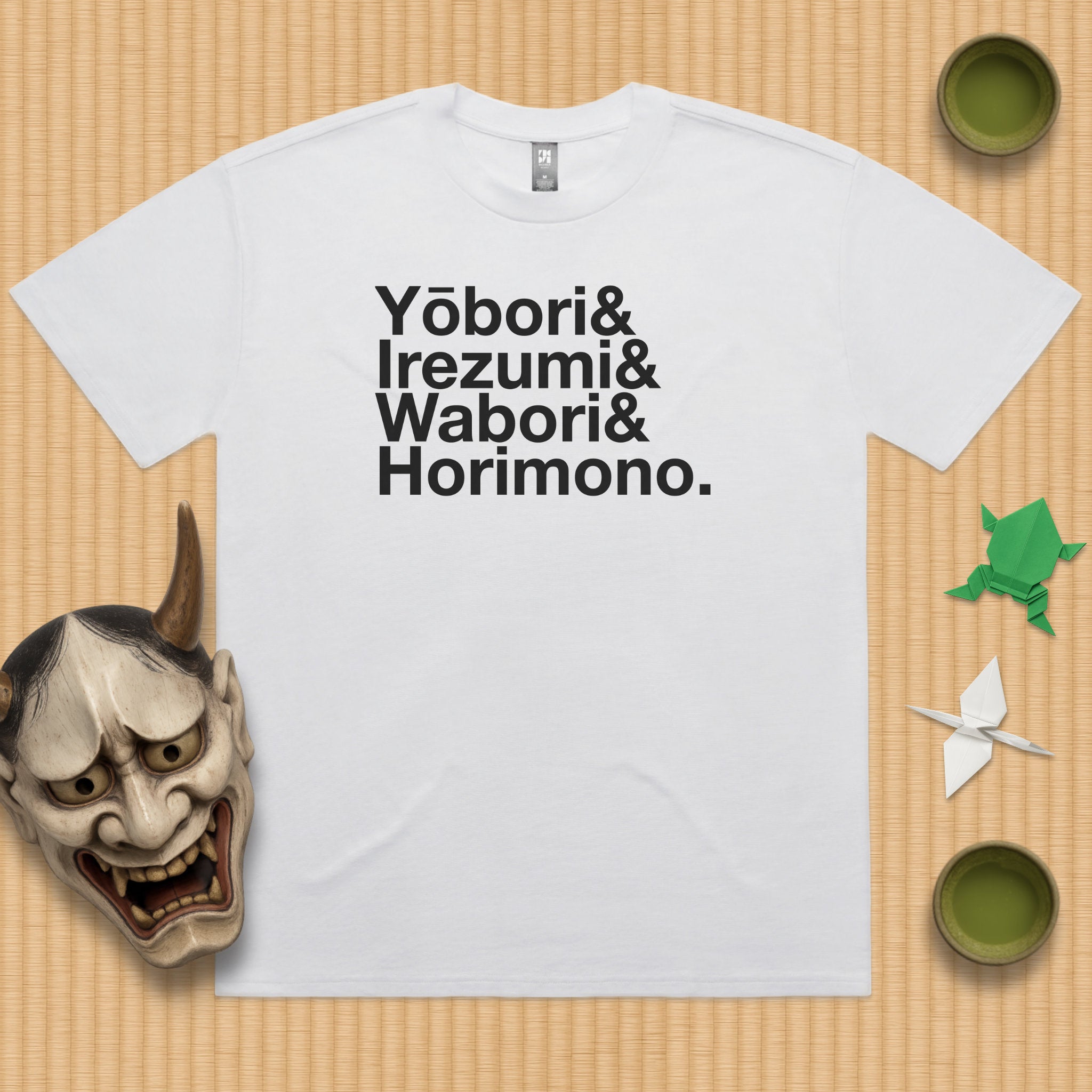 Japanese-style Tattoo Oversized T-Shirt (rōmaji)