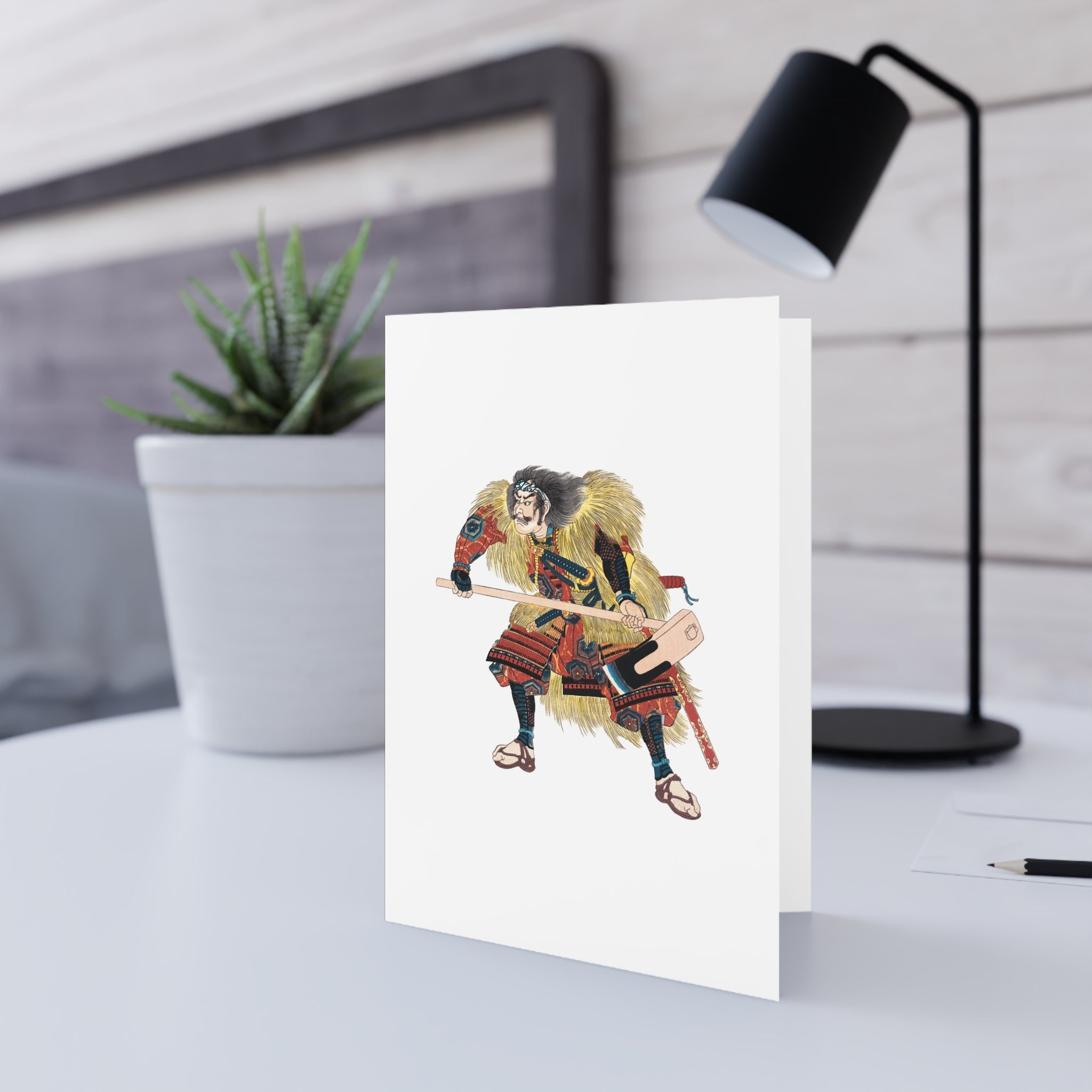 Akashi Hidemoto Greeting Card - Manga Hanga - 