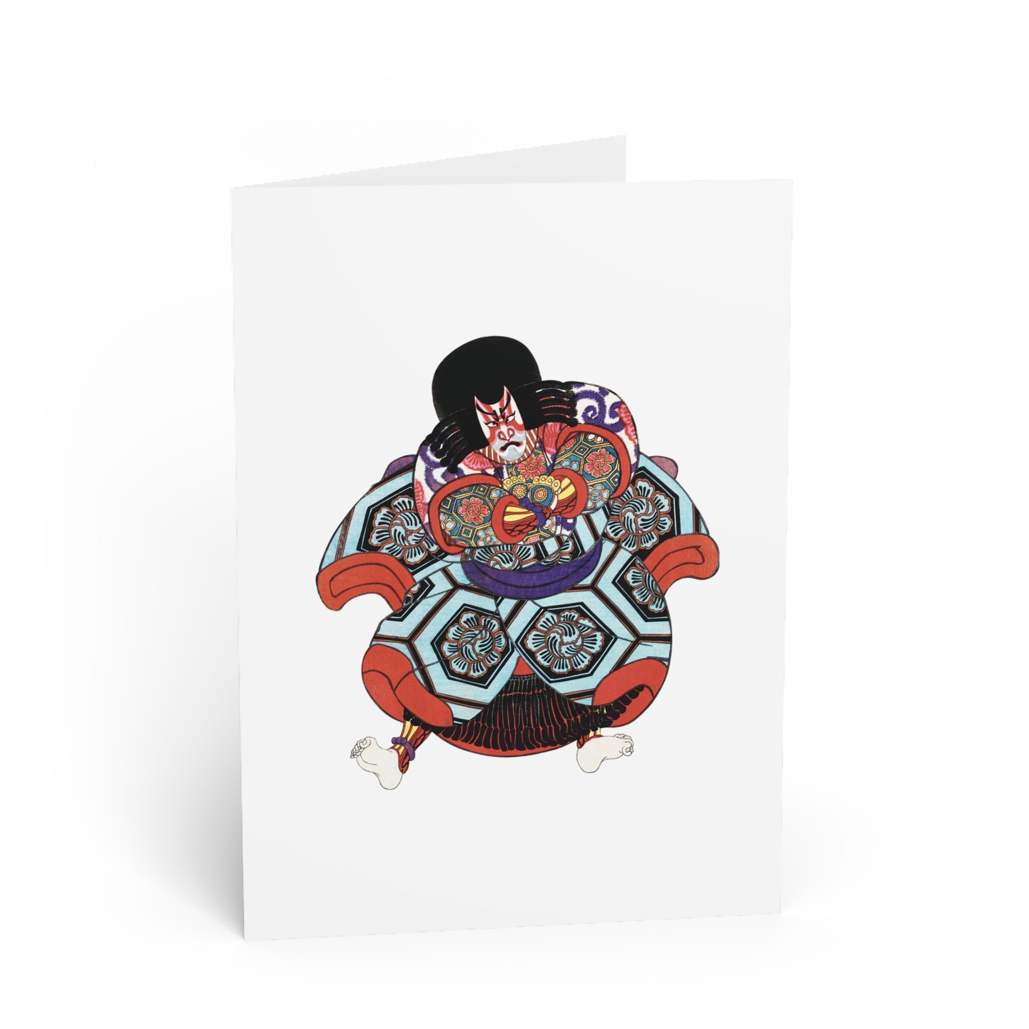 Akushichibyōe Kagekiyo Greeting Card - Manga Hanga - 29228666884307805095