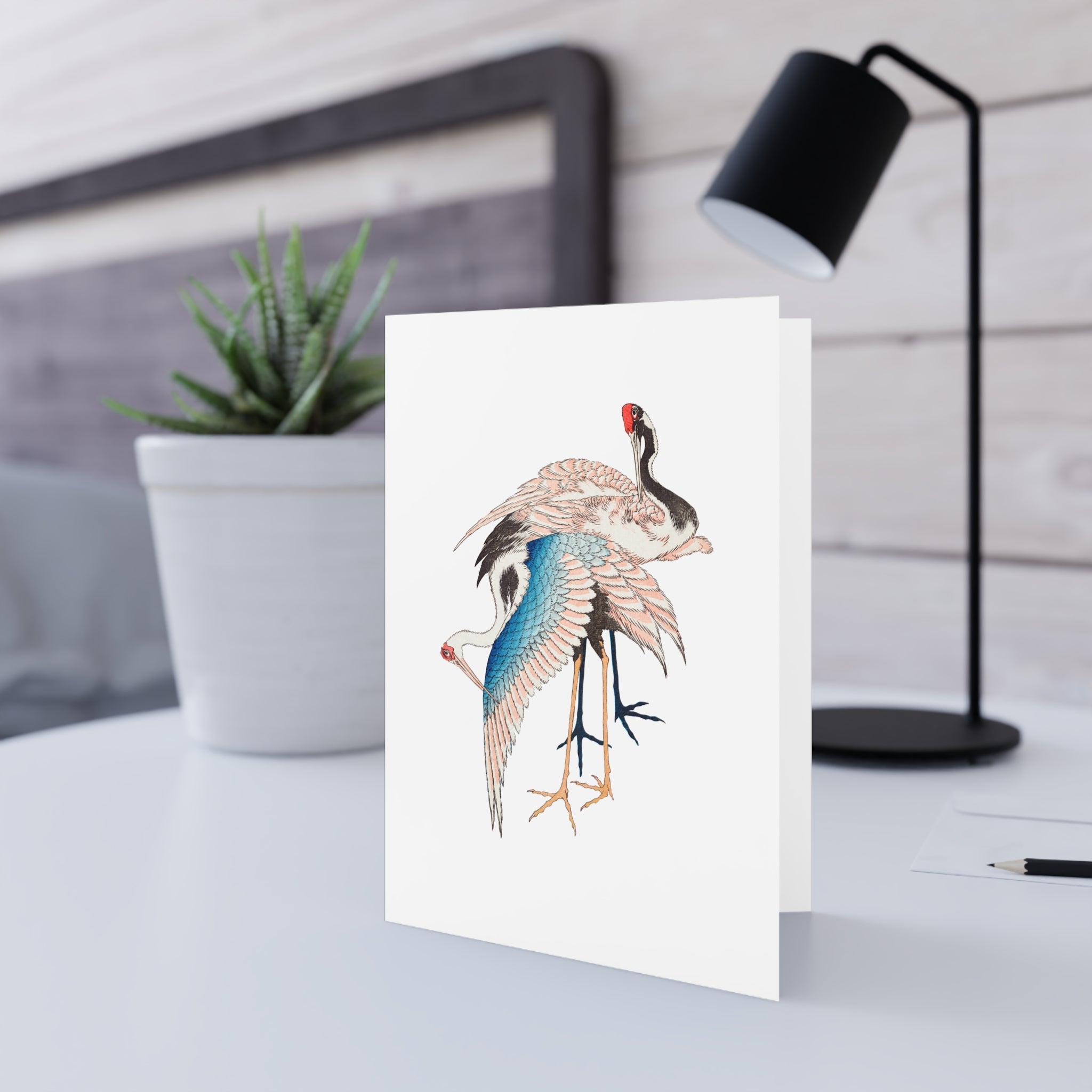 Cranes Greeting Card - Manga Hanga - 