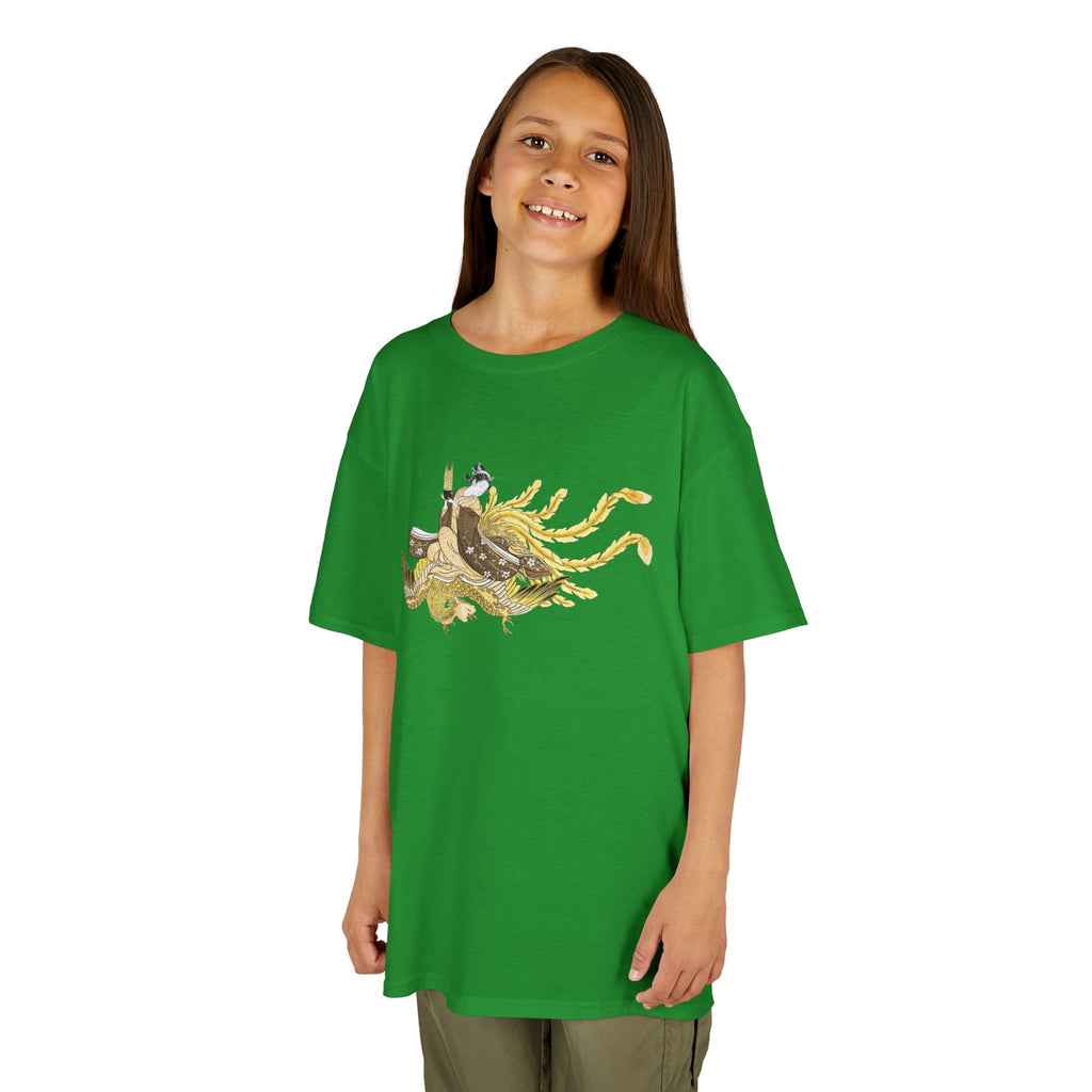 Flying on a Phoenix Kids T-Shirt - Manga Hanga - 