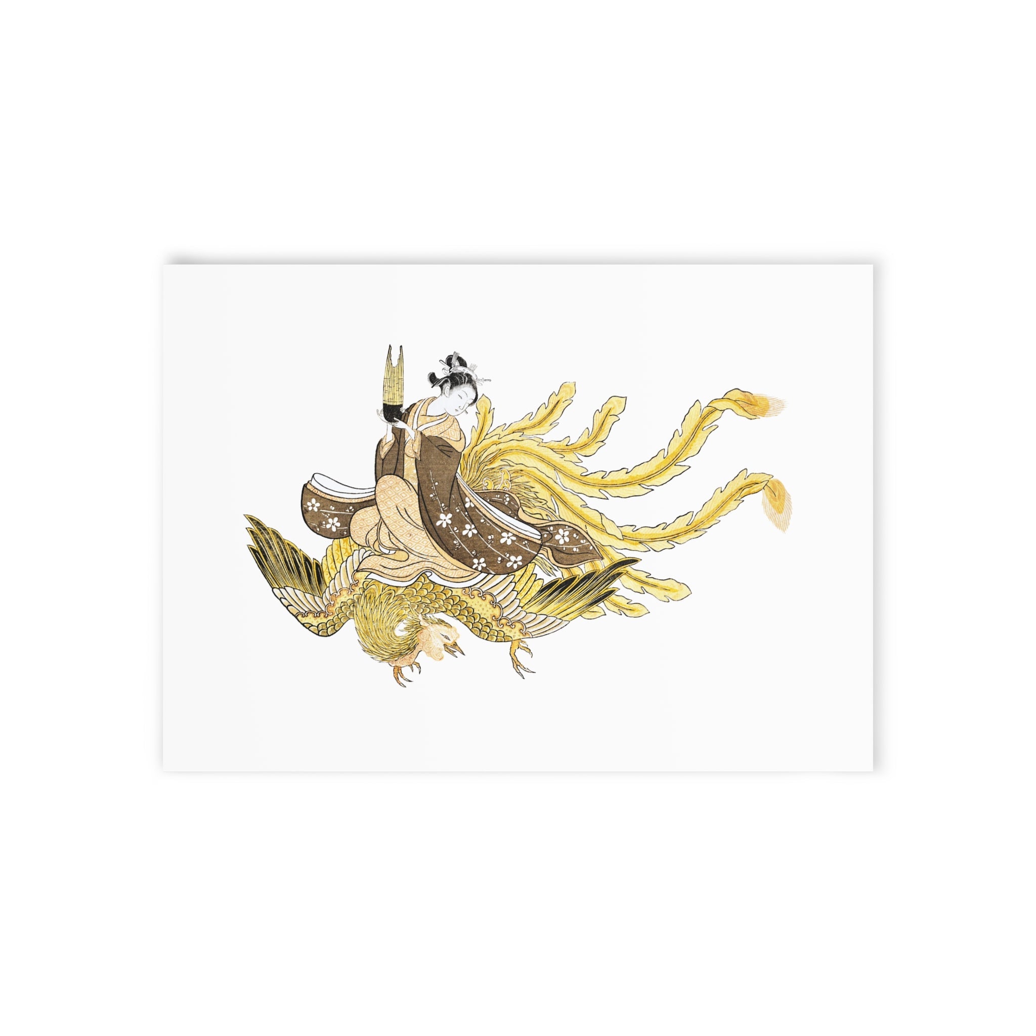 Flying on a Phoenix Postcard - Manga Hanga - 16513253562351072178