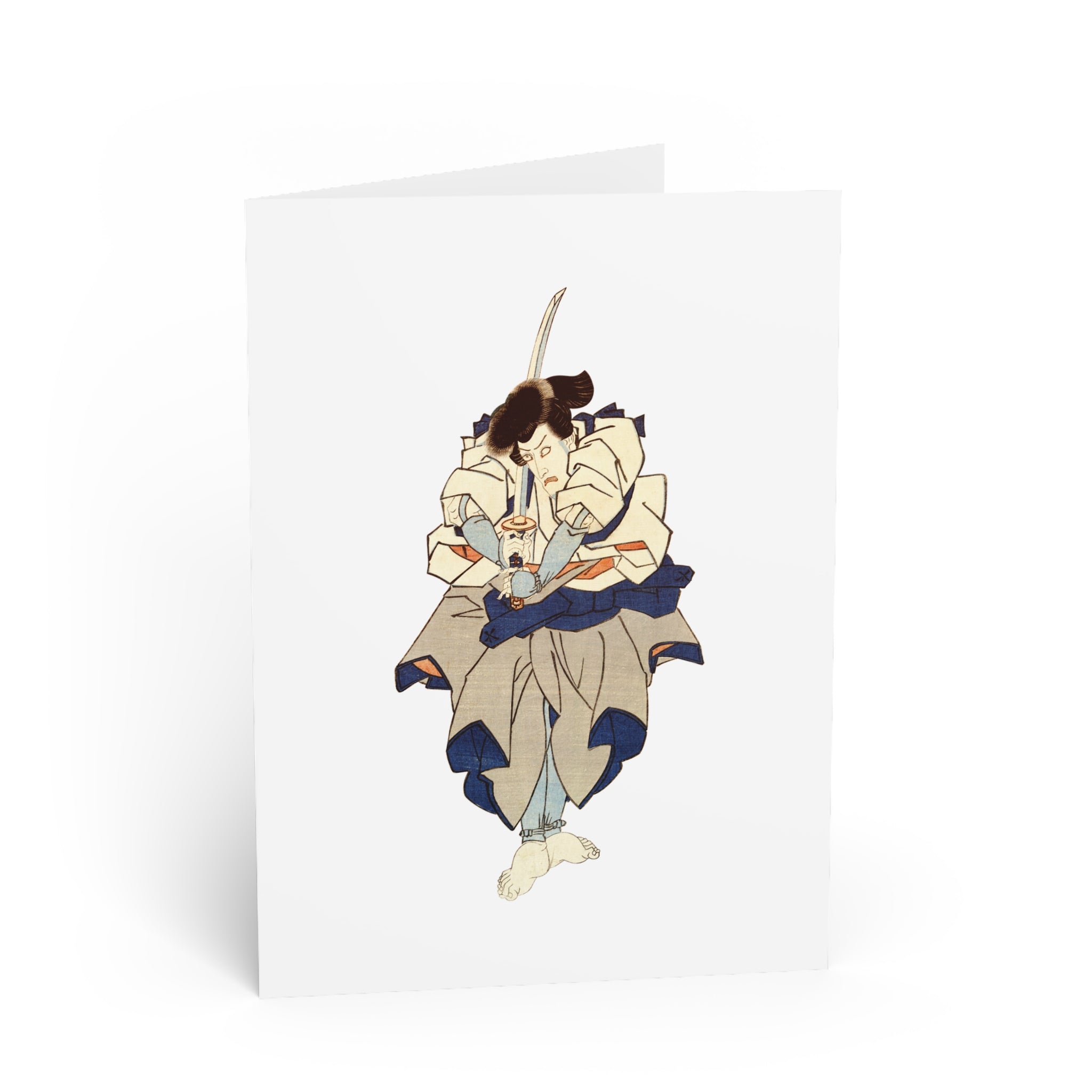 Fujikawa Mizuemon Greeting Card - Manga Hanga - 13752213158080975445
