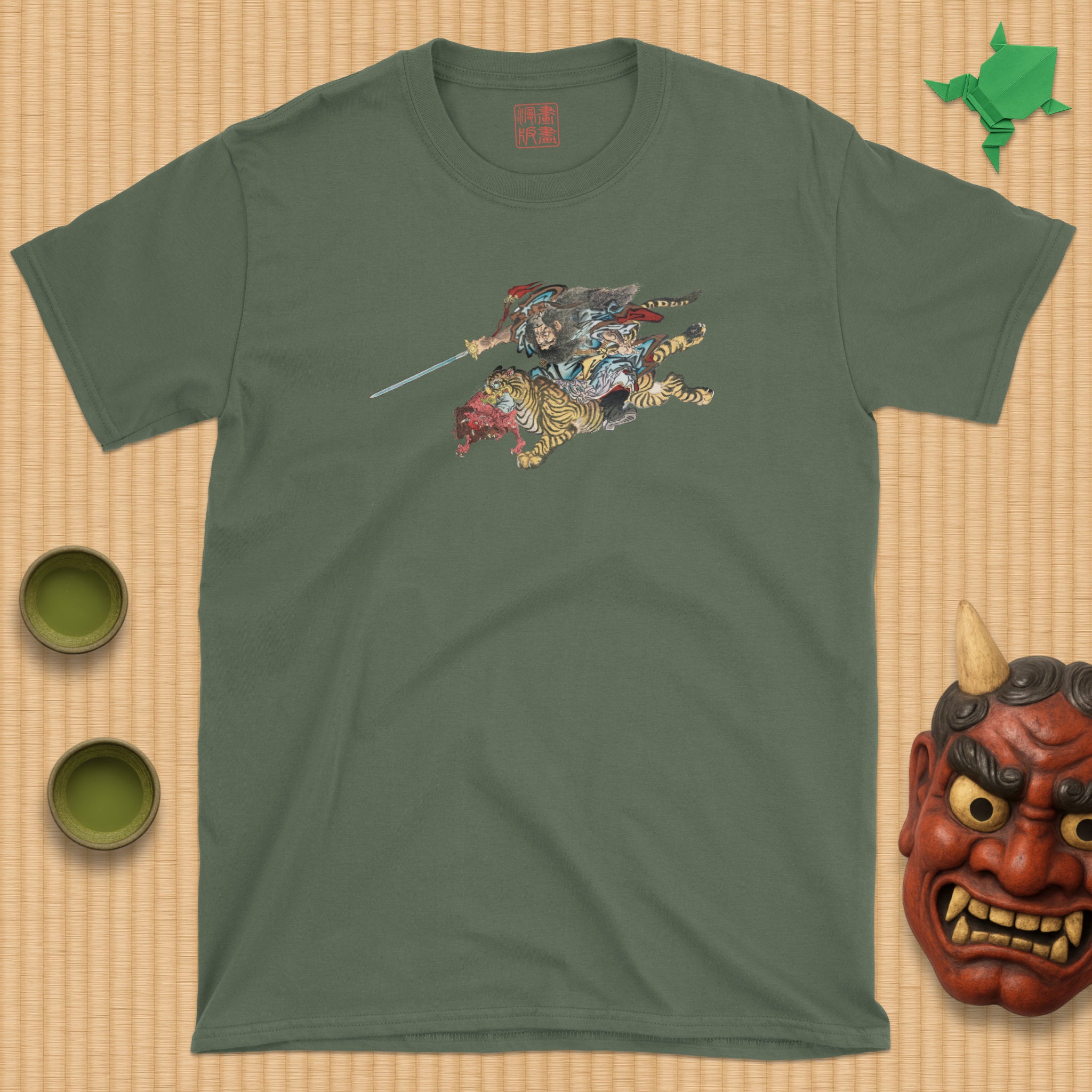 Shōki Riding a Tiger T-Shirt