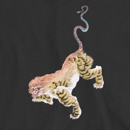 Nue print detail closeup — oversized tee | Manga Hanga