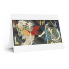 Ibaraki Triptych Greeting Card - Manga Hanga - 29770640132045598069
