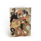 Jiraiya Killing a Giant Serpent Greeting Card - Manga Hanga - 23880966077026547943