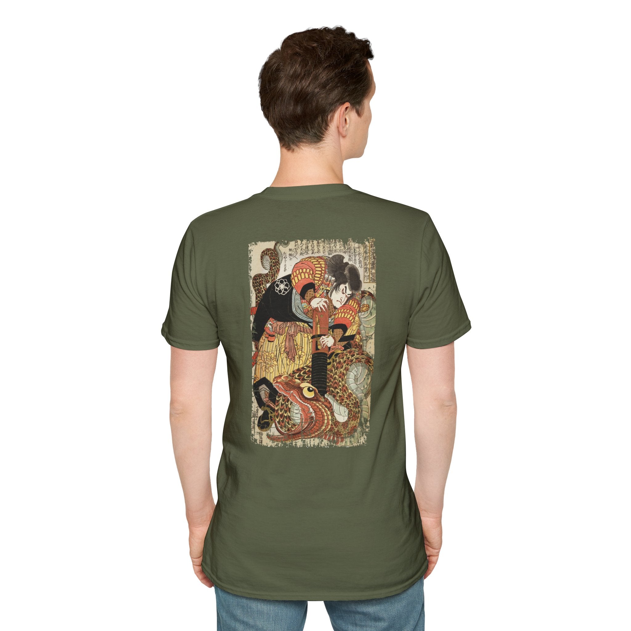 Jiraiya Killing a Giant Serpent T-Shirt - Manga Hanga - 