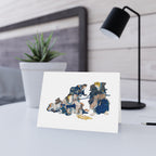 Kabuki Frogs Greeting Card - Manga Hanga - 
