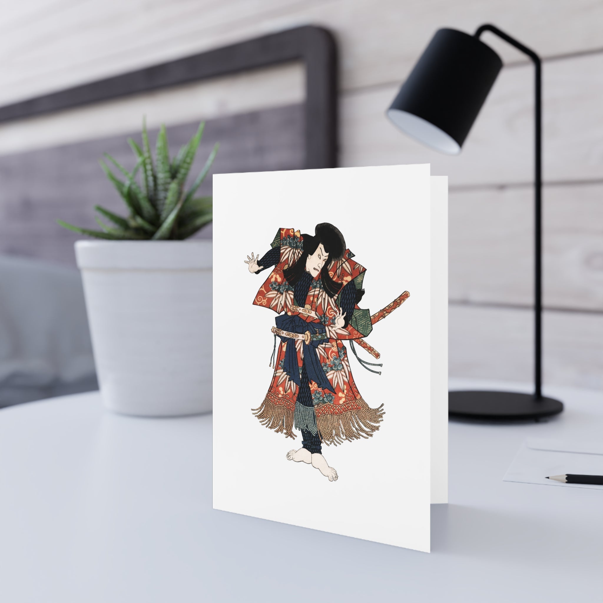 Kaja Yoshitaka Greeting Card - Manga Hanga - 