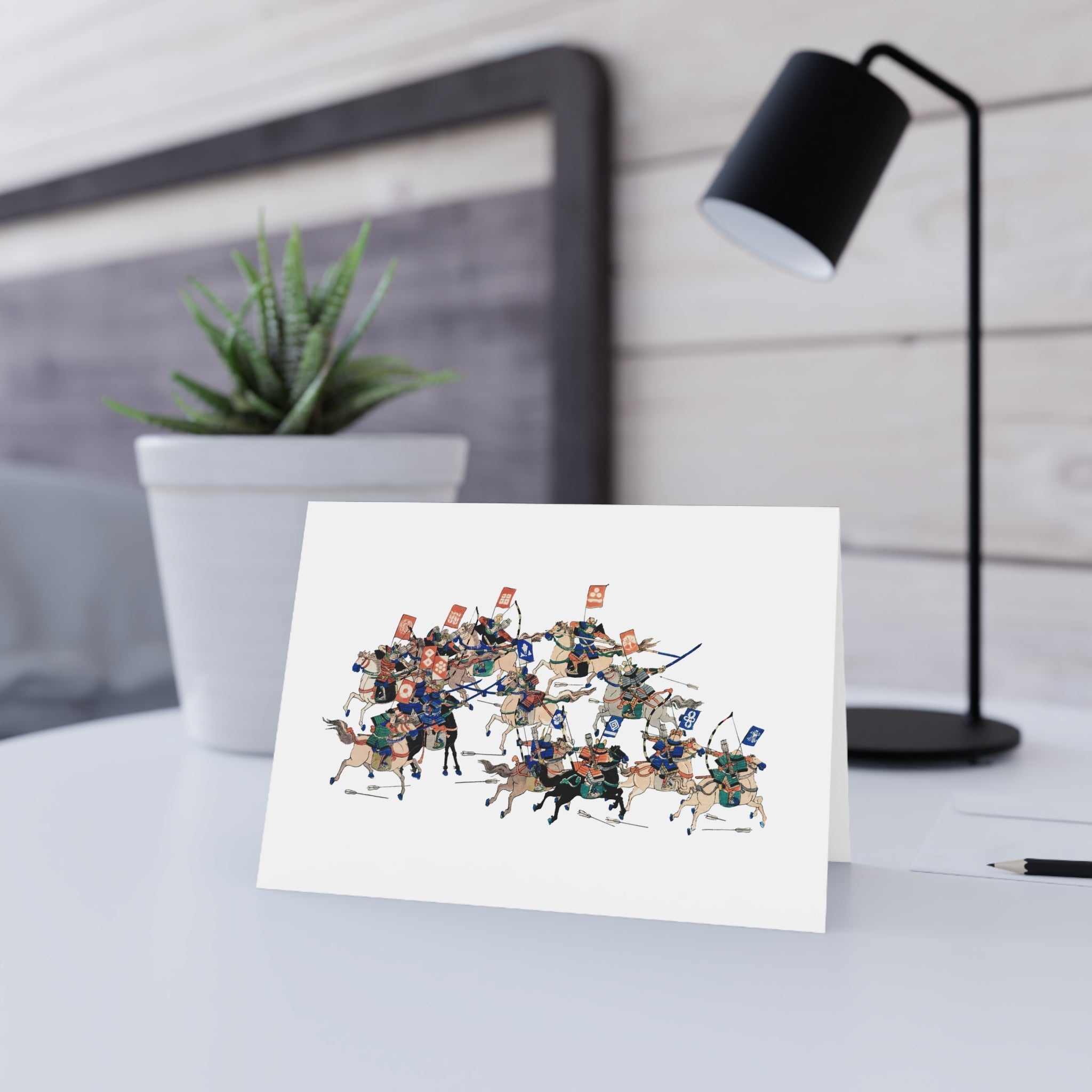 Kawanakajima Greeting Card - Manga Hanga - 