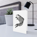 Koi Greeting Card - Manga Hanga - 