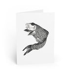 Koi Greeting Card - Manga Hanga - 23682235097778133914
