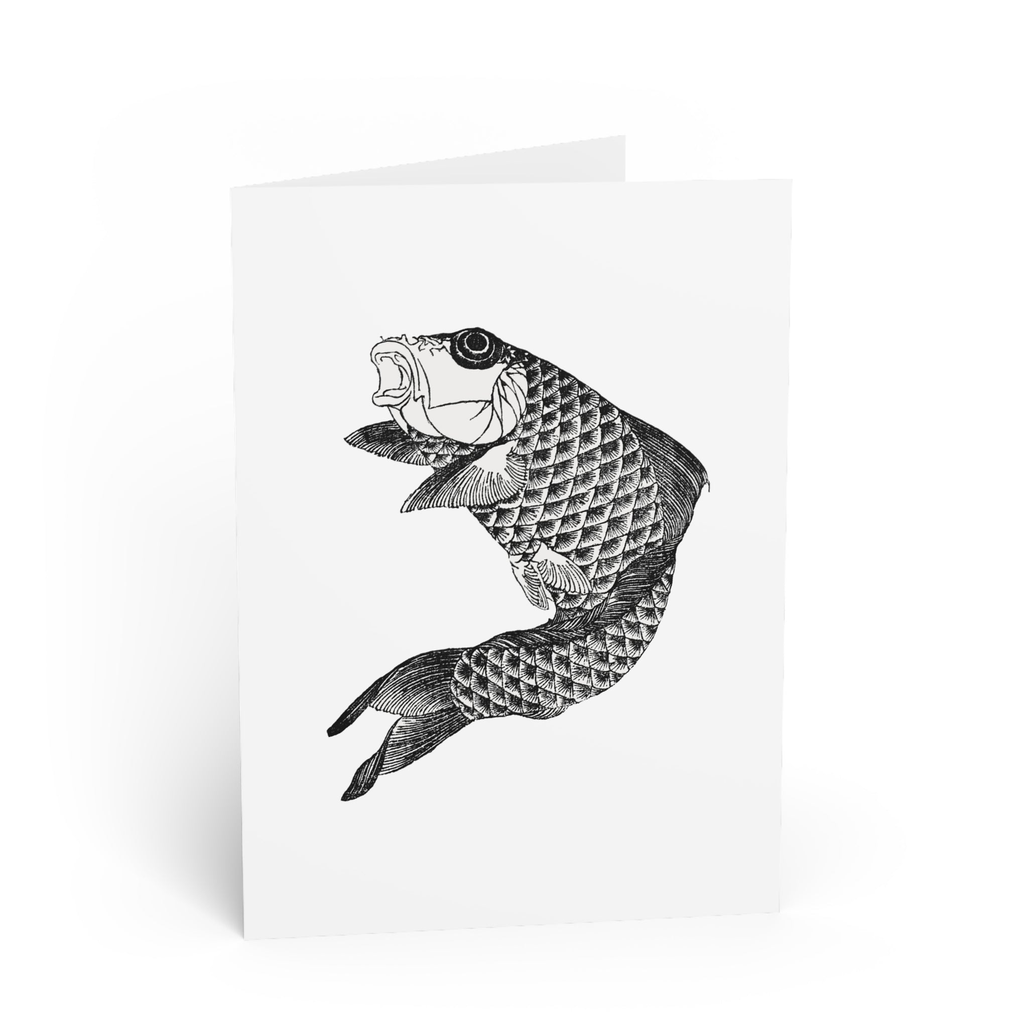 Koi Greeting Card - Manga Hanga - 23682235097778133914