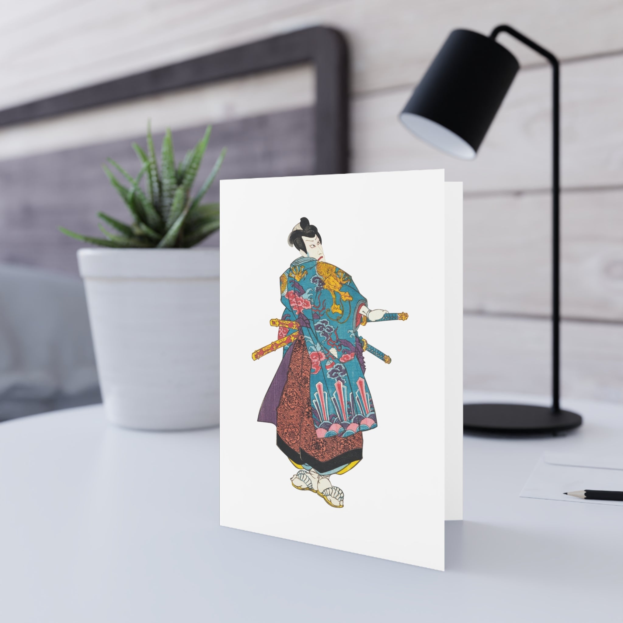 Kumeyama Tetsuzan Greeting Card - Manga Hanga - 