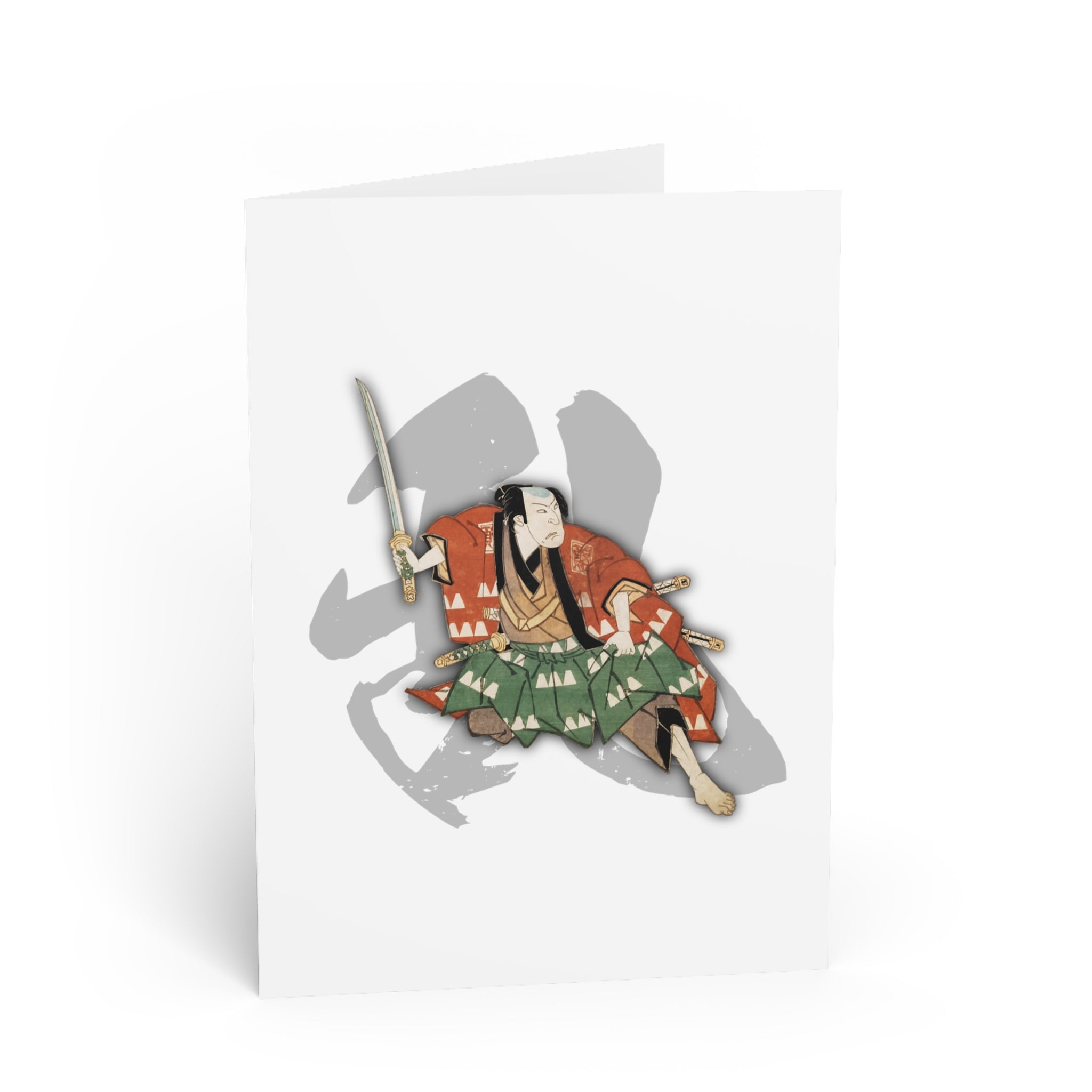 Mōri Motonari Greeting Card - Manga Hanga - 33022727162278373947