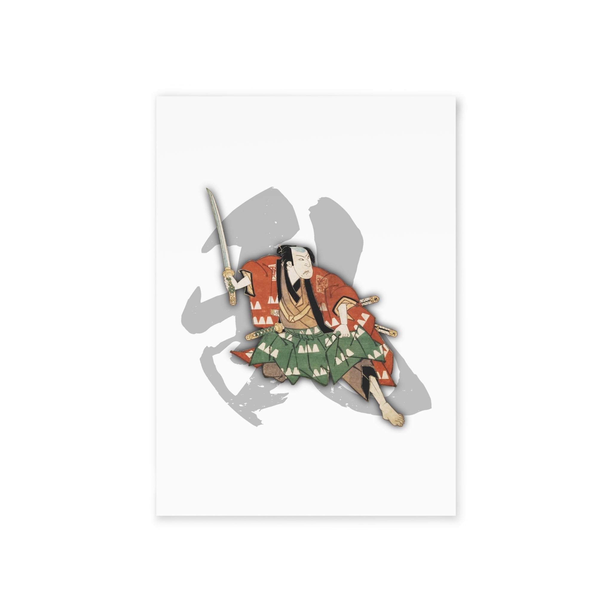 Mōri Motonari Postcard - Manga Hanga - 90565146492891027782