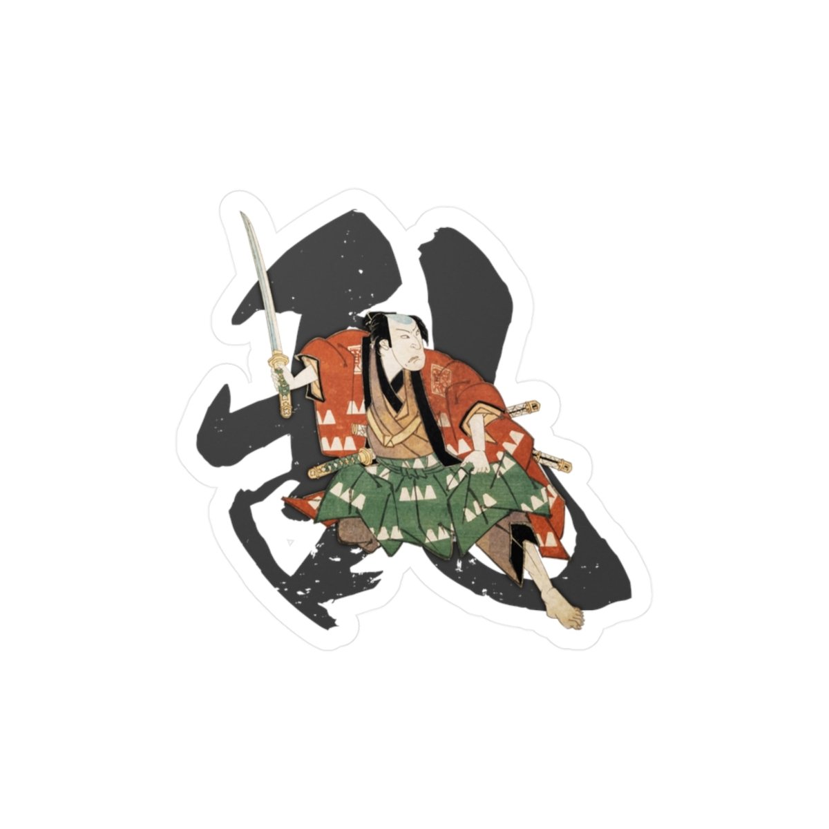 Mōri Motonari Sticker - Manga Hanga - 84073855167433898172