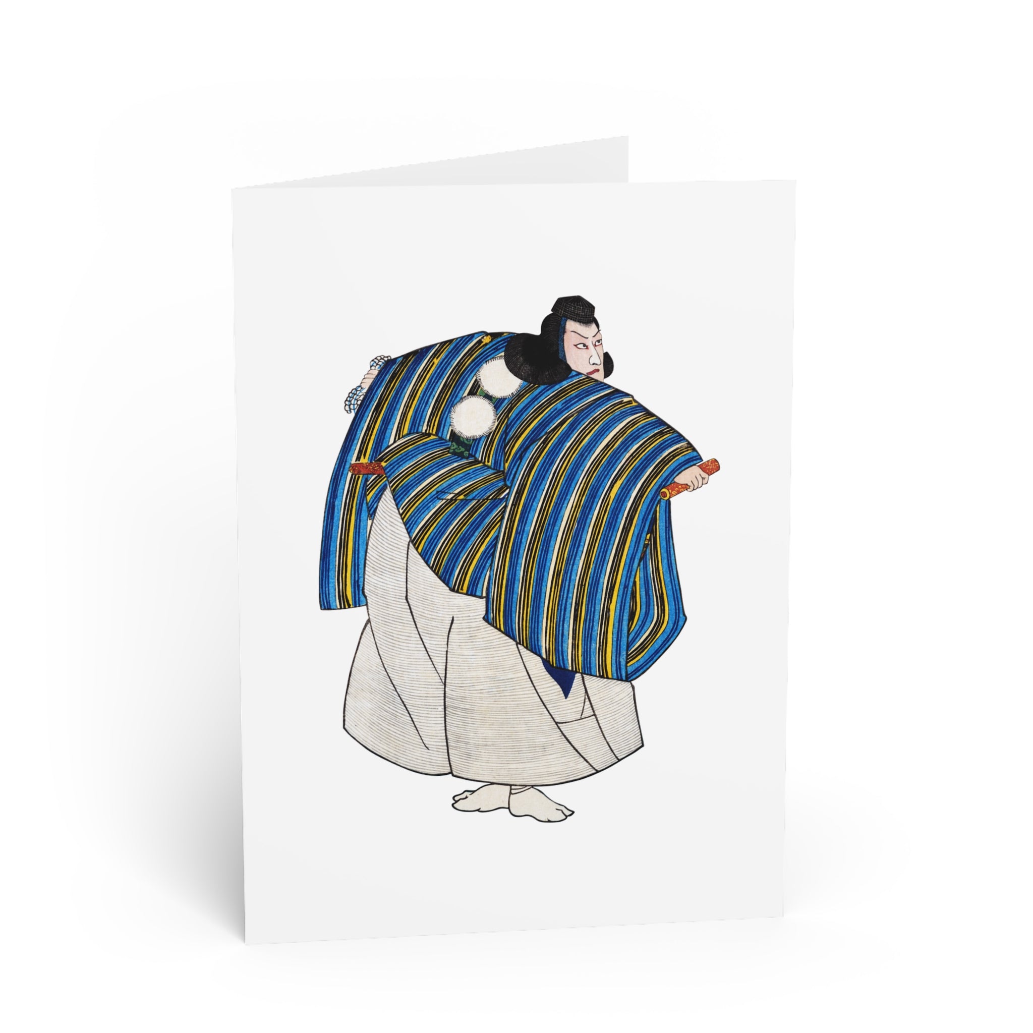 Musashibō Benkei Greeting Card - Manga Hanga - 31071962733862131852
