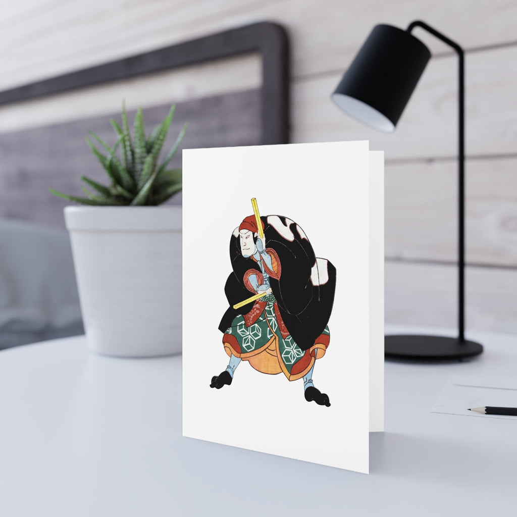 Naniwa no Jirosaku Greeting Card - Manga Hanga - 