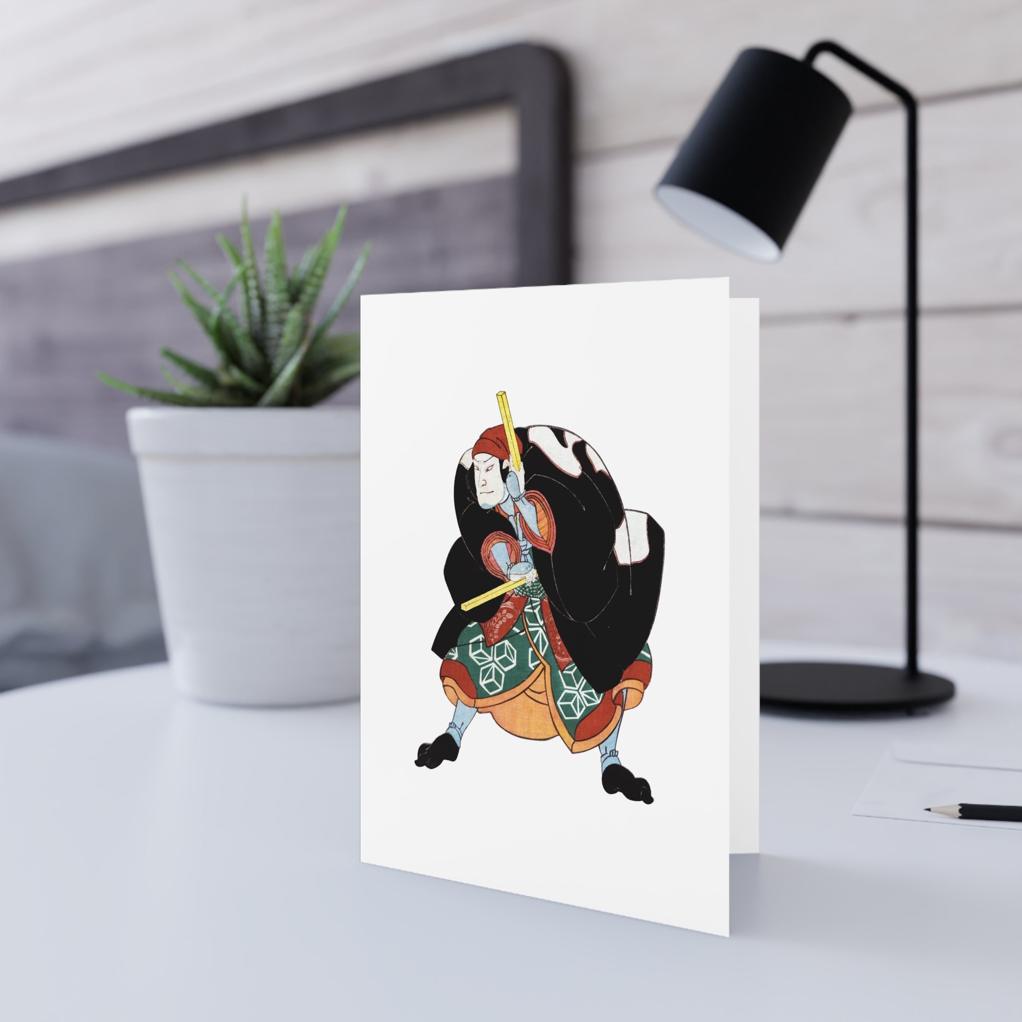 Naniwa no Jirosaku Greeting Card - Manga Hanga - 