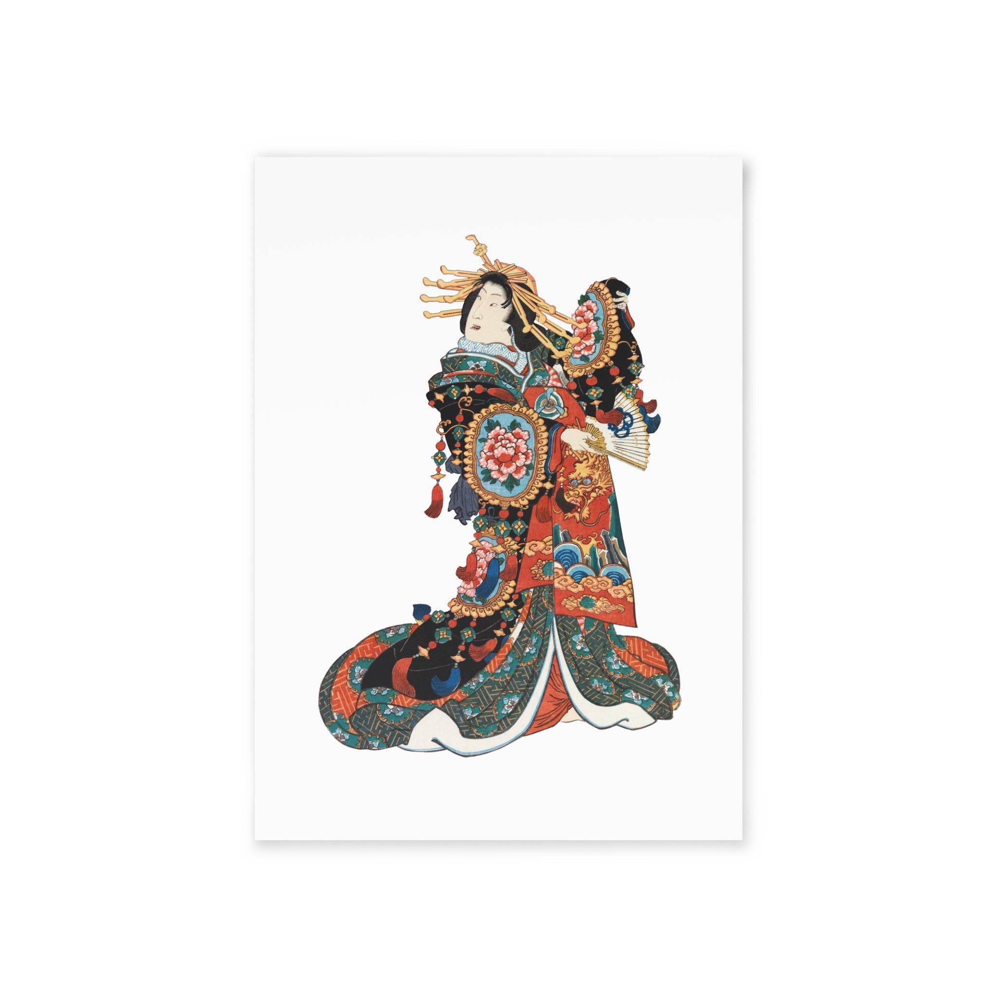Oiran Postcard - Manga Hanga - 21084097467957743701
