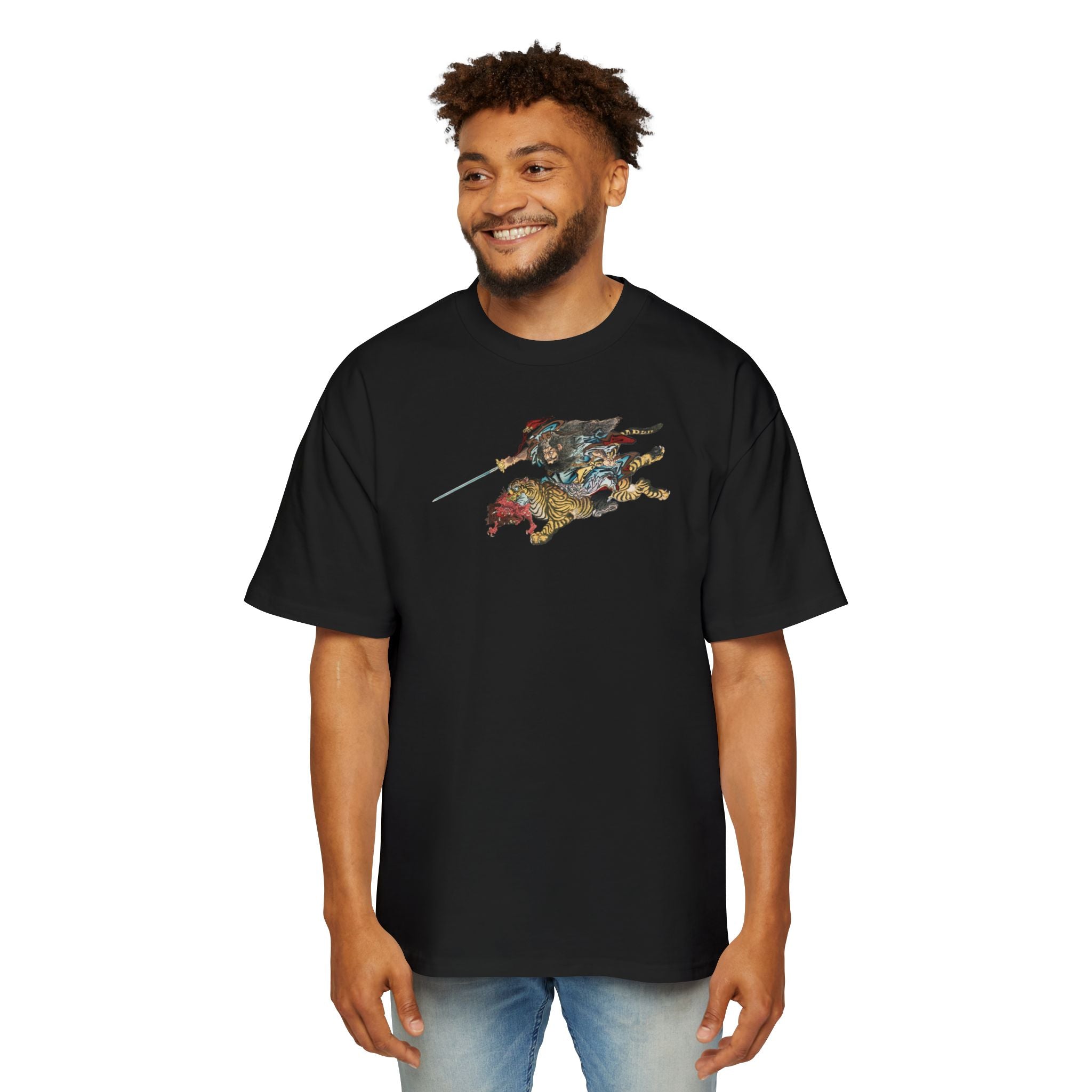 Shōki Riding a Tiger Oversized T-Shirt