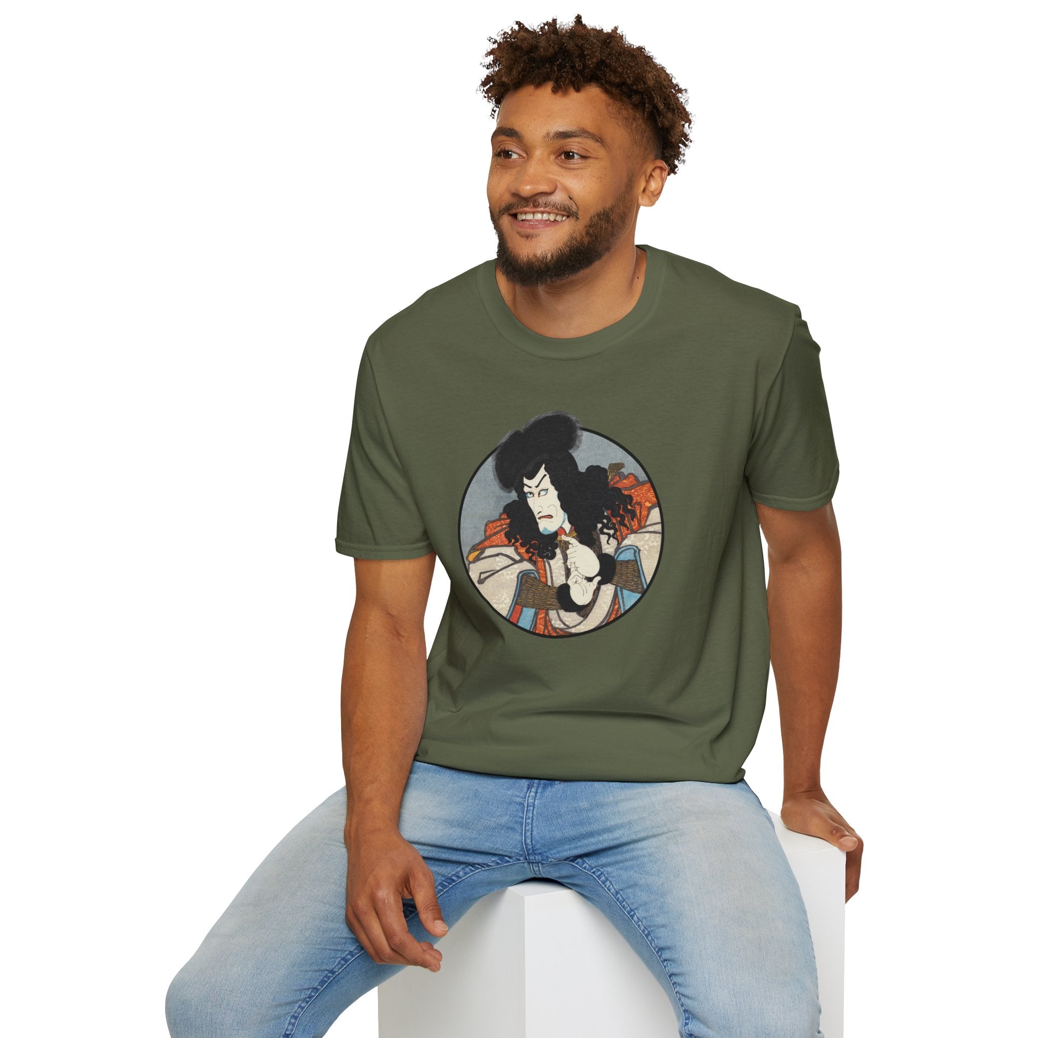 Portrait of Inuyama Dōsetsu T-Shirt - Front - Manga Hanga - 