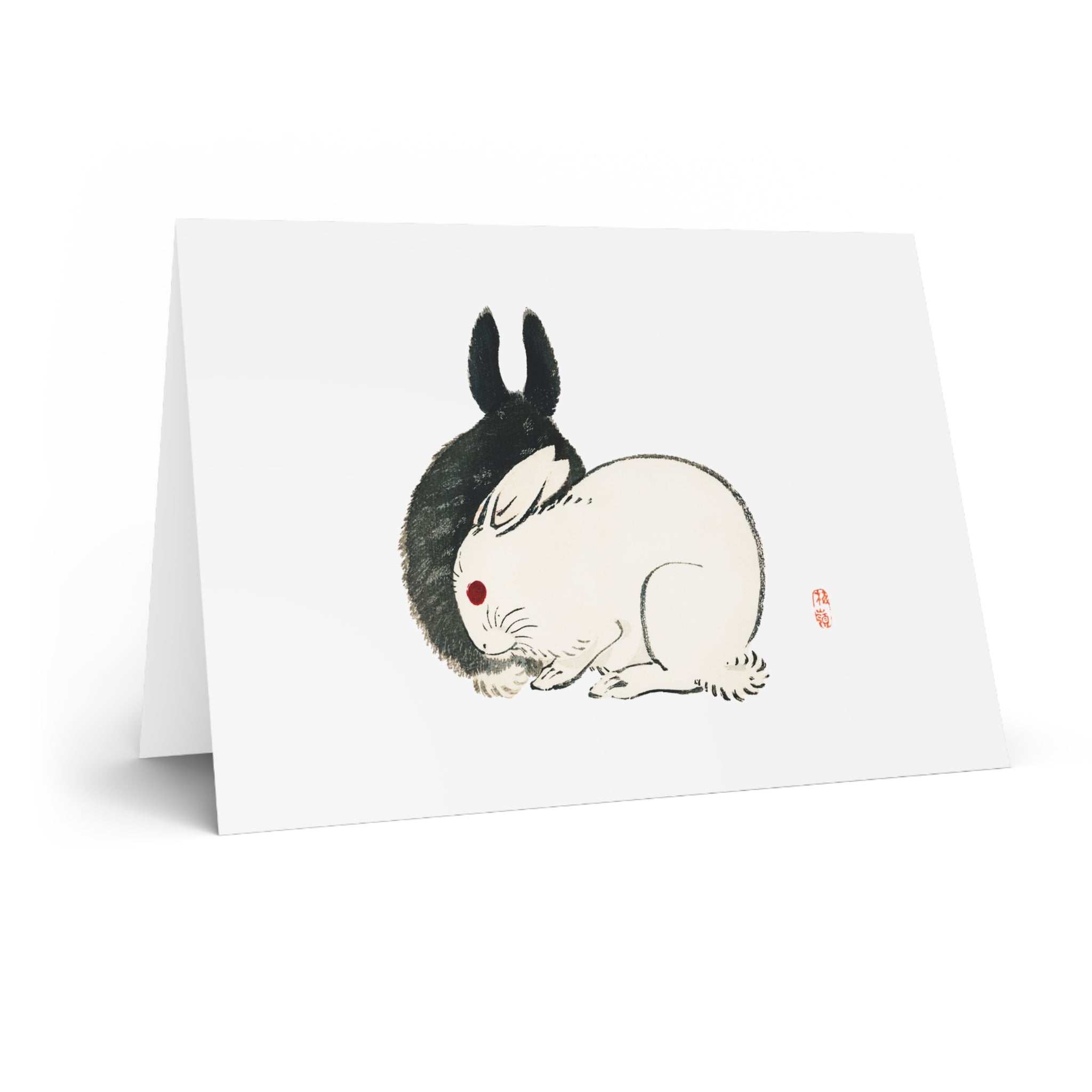 Rabbit Greeting Card - Manga Hanga - 19101353572566871744