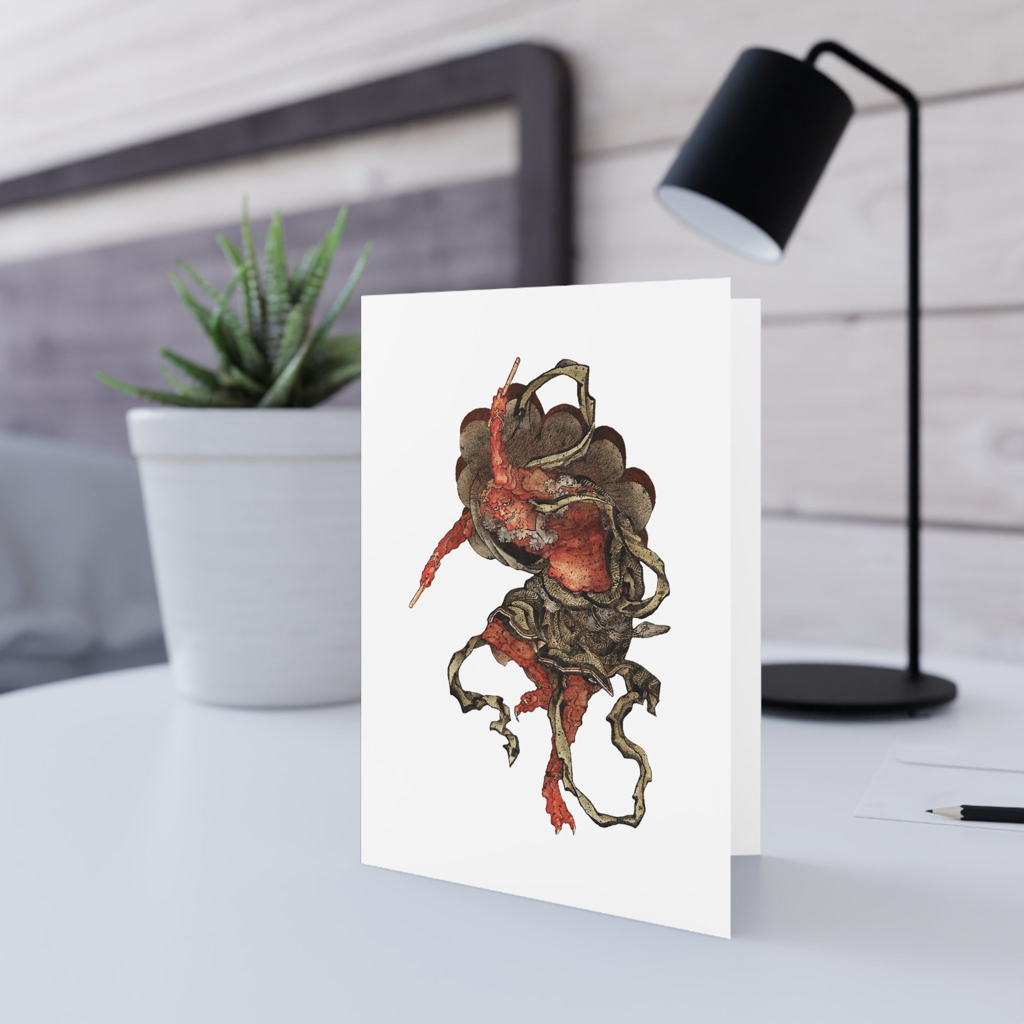Raijin-zu Greeting Card - Manga Hanga - 