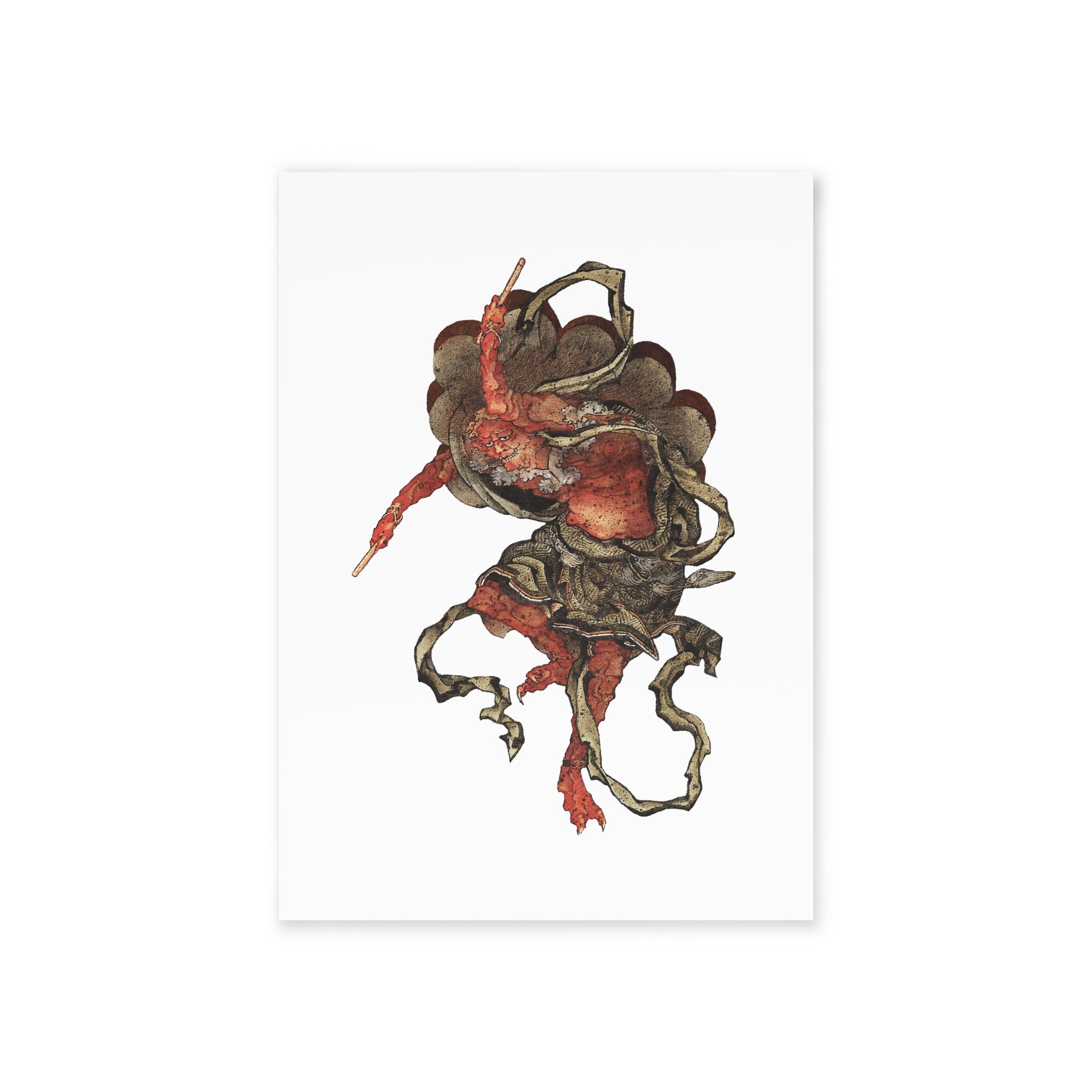 Raijin-zu Postcard - Manga Hanga - 23964841280768202453