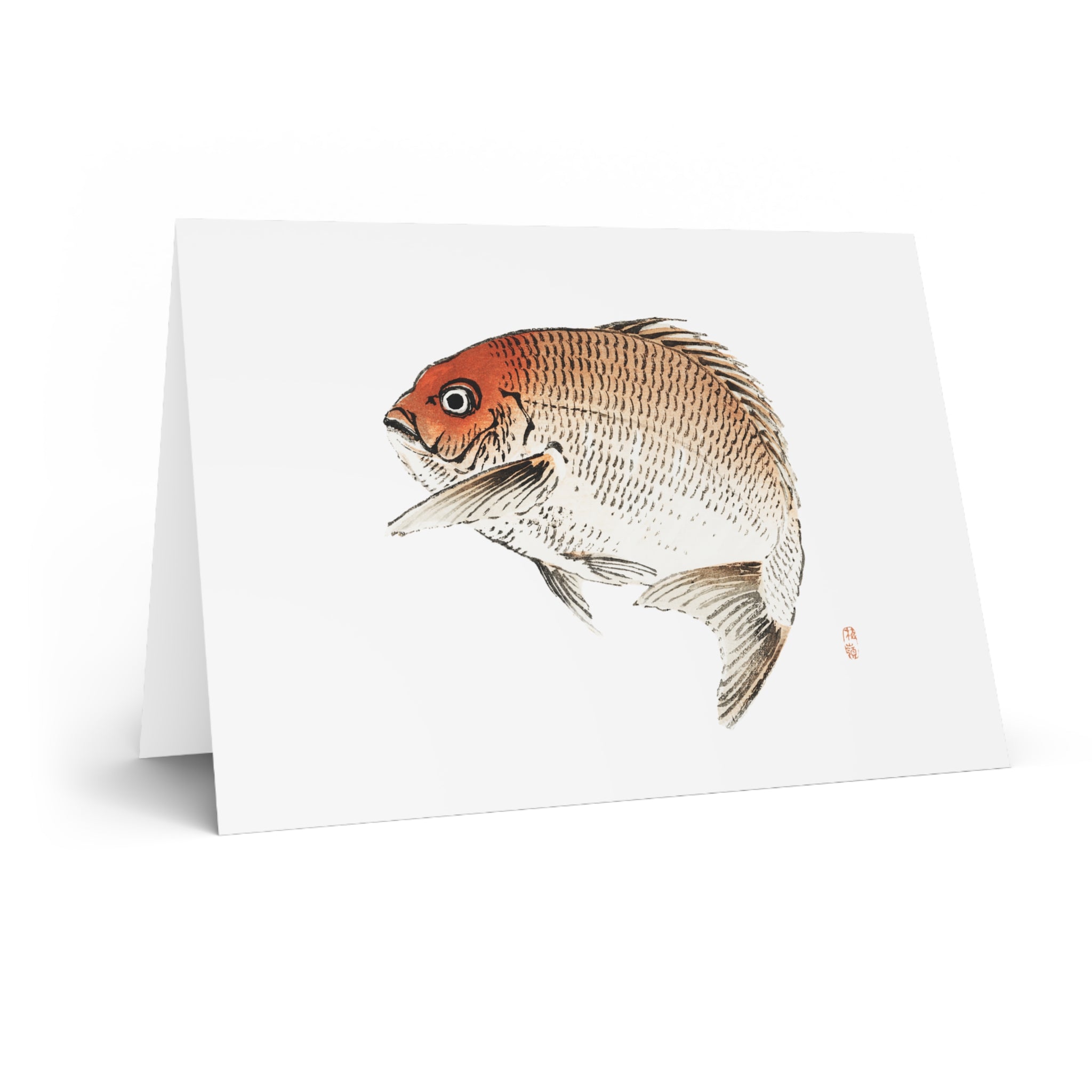 Sea Bream Greeting Card - Manga Hanga - 23768140666265507835