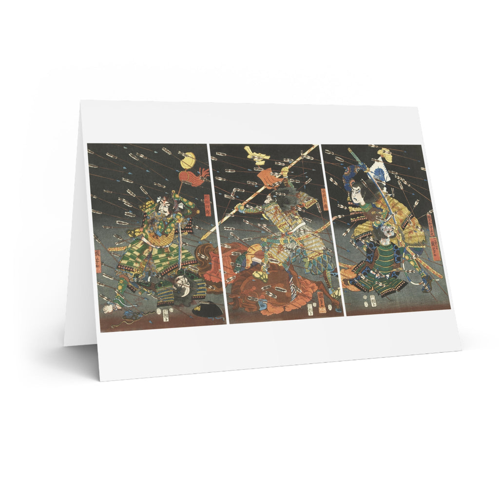 Shijōnawate Triptych Greeting Card - Manga Hanga - 30828915204673685464