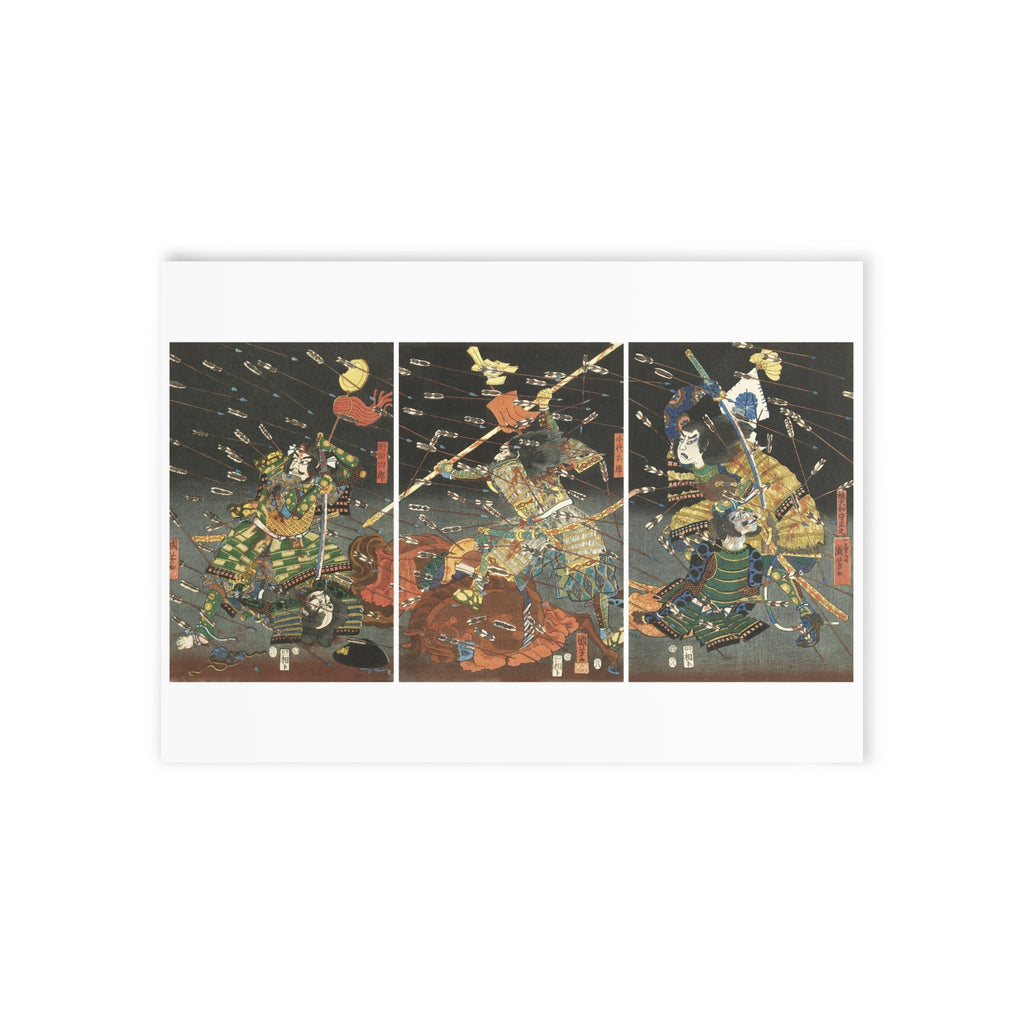 Shijōnawate Triptych Postcard - Manga Hanga - 25682540338730733554