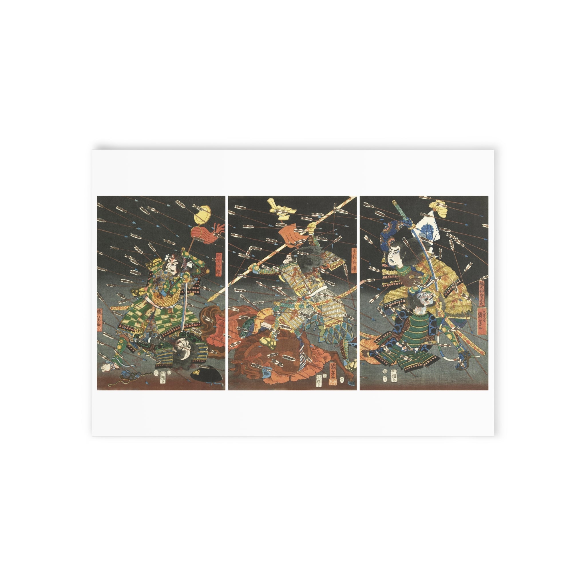 Shijōnawate Triptych Postcard - Manga Hanga - 25682540338730733554
