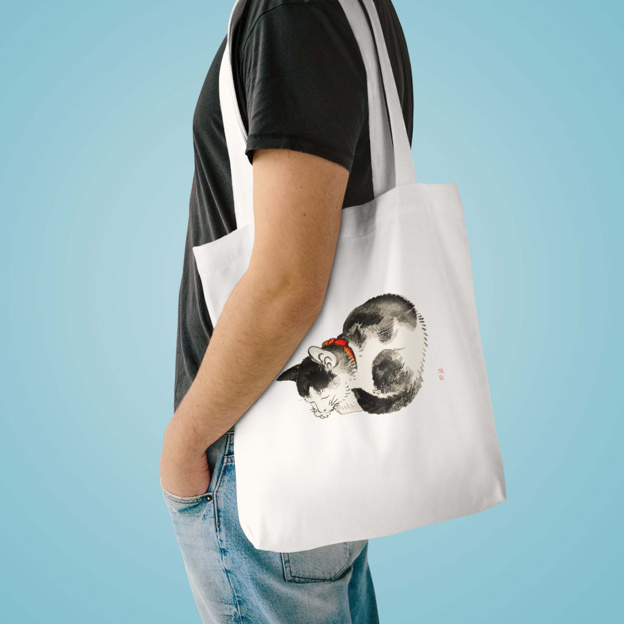 Sleeping Cat Tote - Manga Hanga - 14771925007719527172