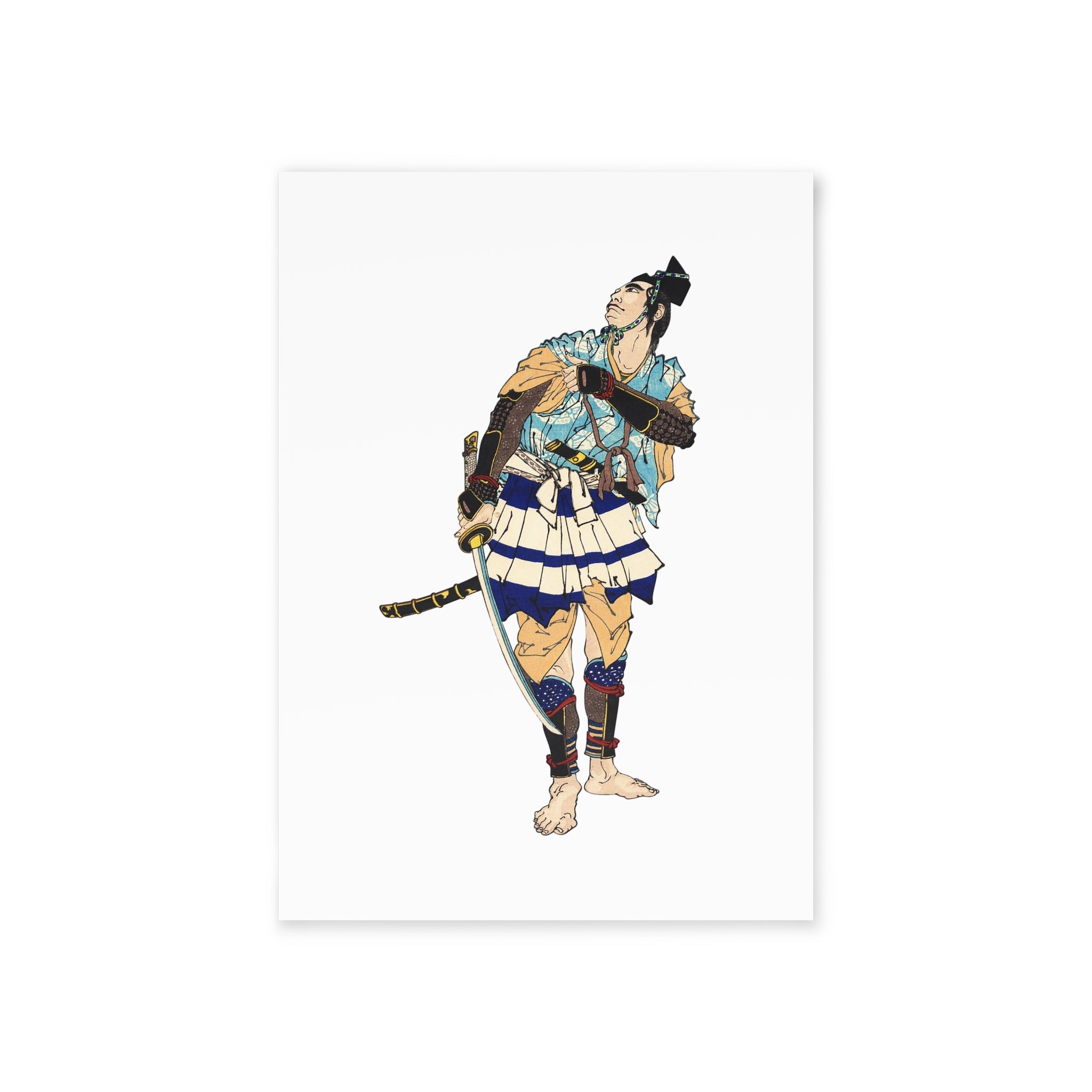 Soga Tokimune Gozen Postcard - Manga Hanga - 32868508930386211903