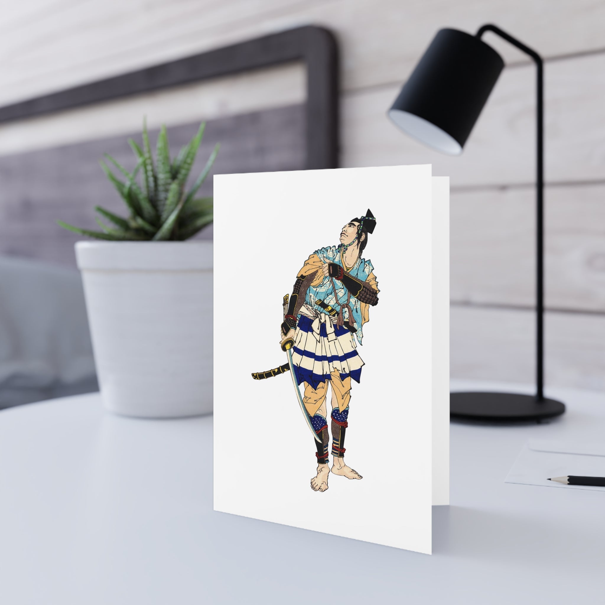 Soga Tokimune Greeting Card - Manga Hanga - 