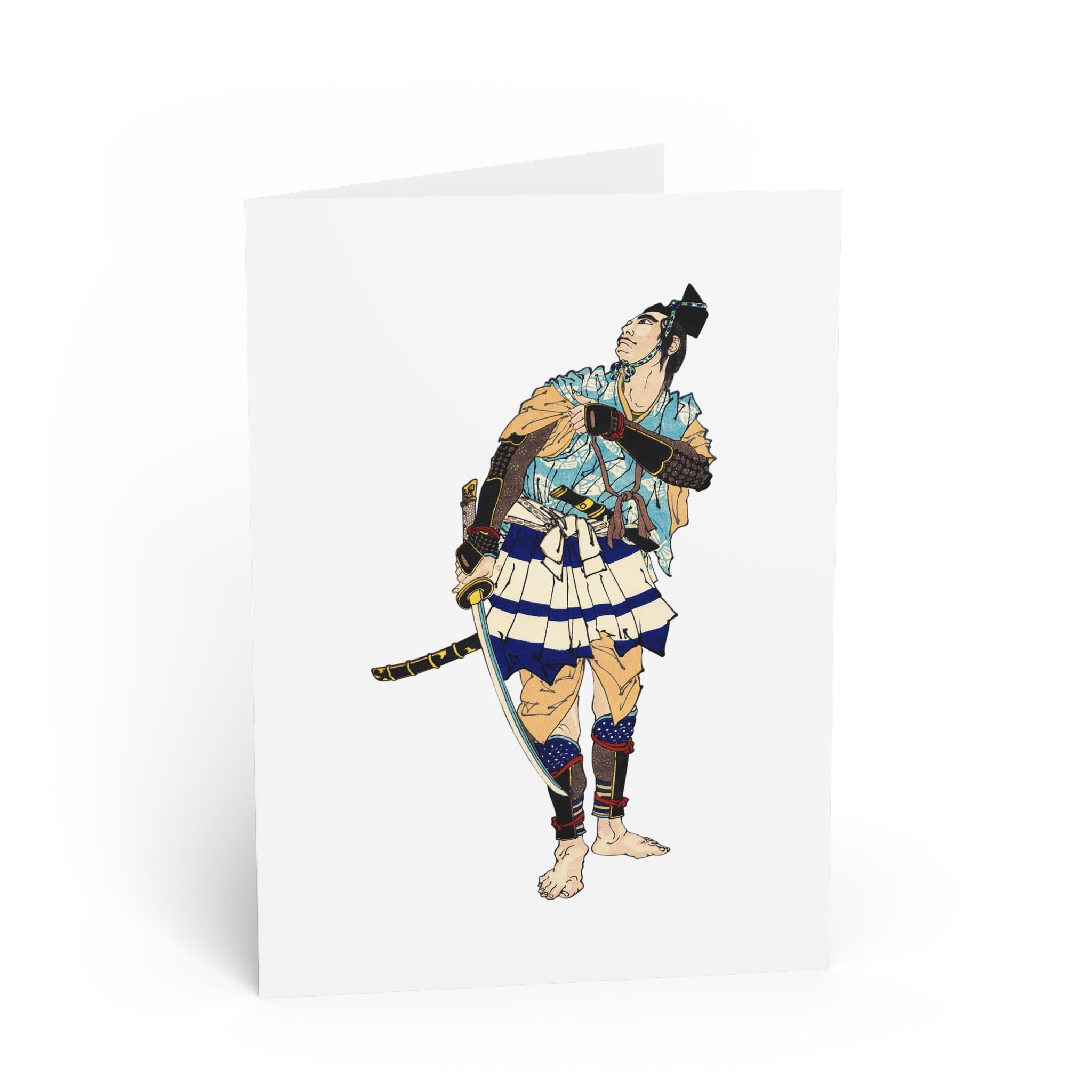 Soga Tokimune Greeting Card - Manga Hanga - 14465632853114714221